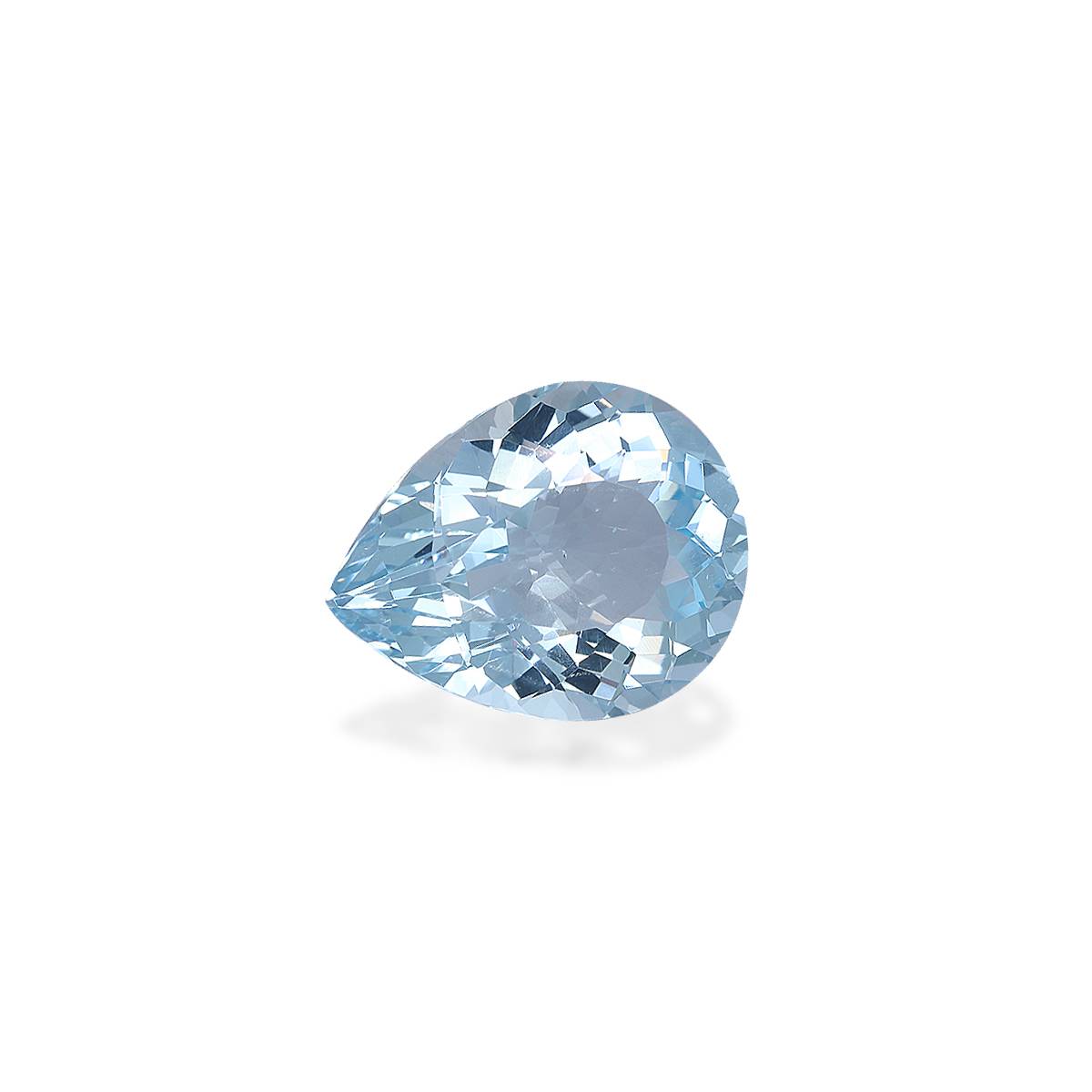 baby blue aquamarine, 6.16ct pear cut — view 3