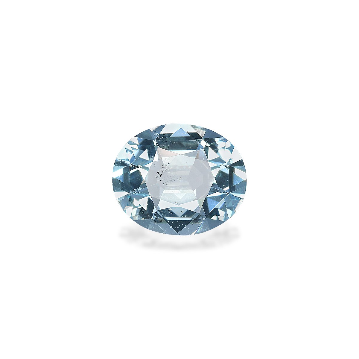 baby blue aquamarine, 3.7ct oval cut — main view