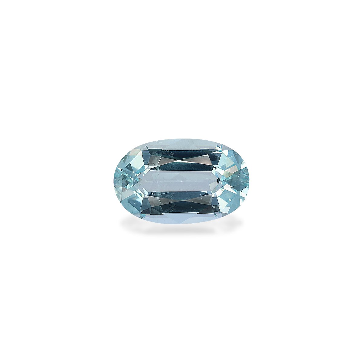 baby blue aquamarine, 6.98ct oval cut — main view