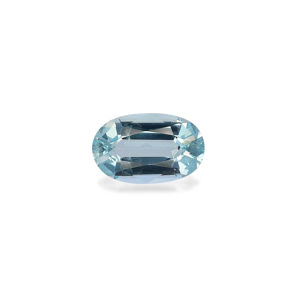 baby blue aquamarine, 6.98ct oval cut — view 4
