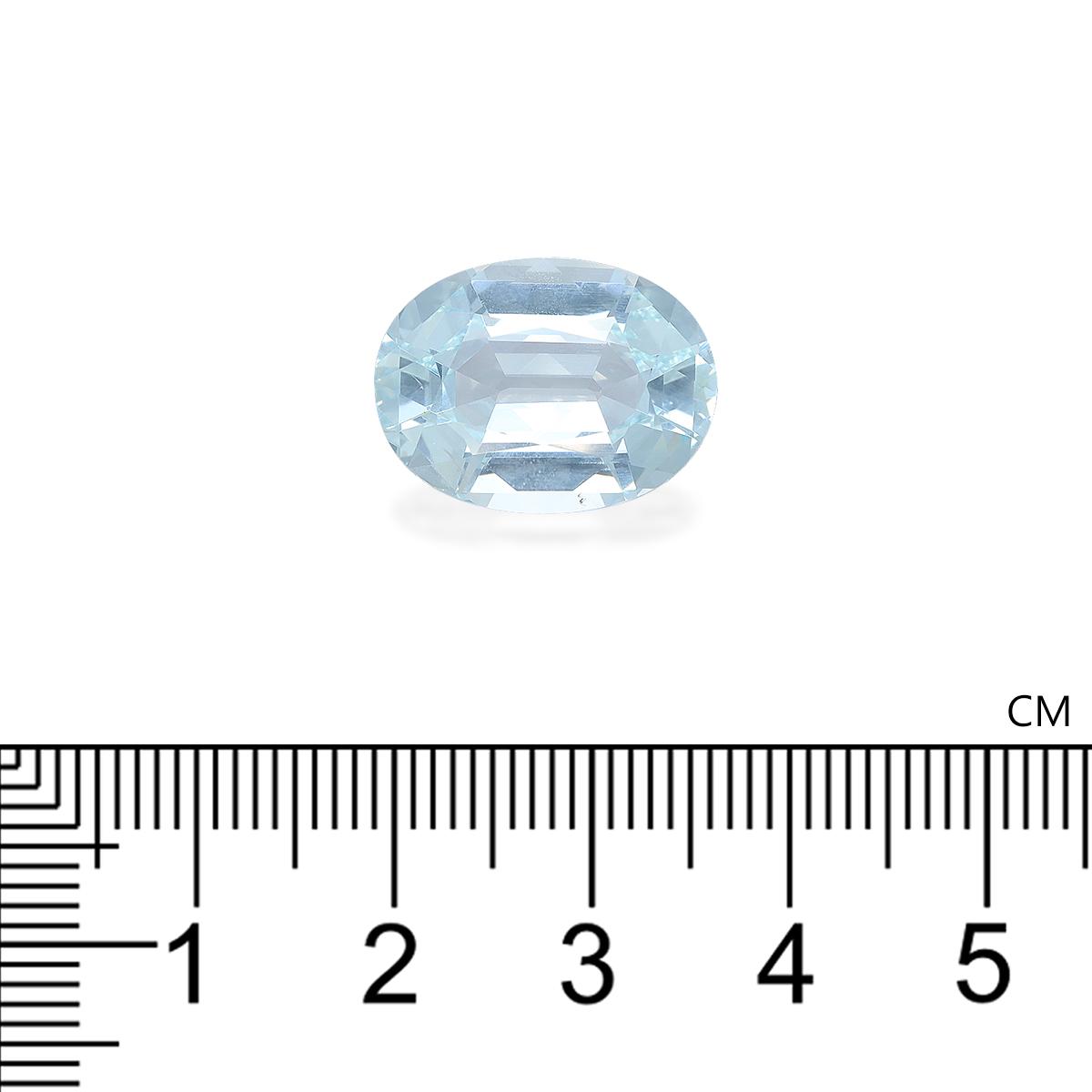 sky blue aquamarine, 11.27ct oval cut — view 4