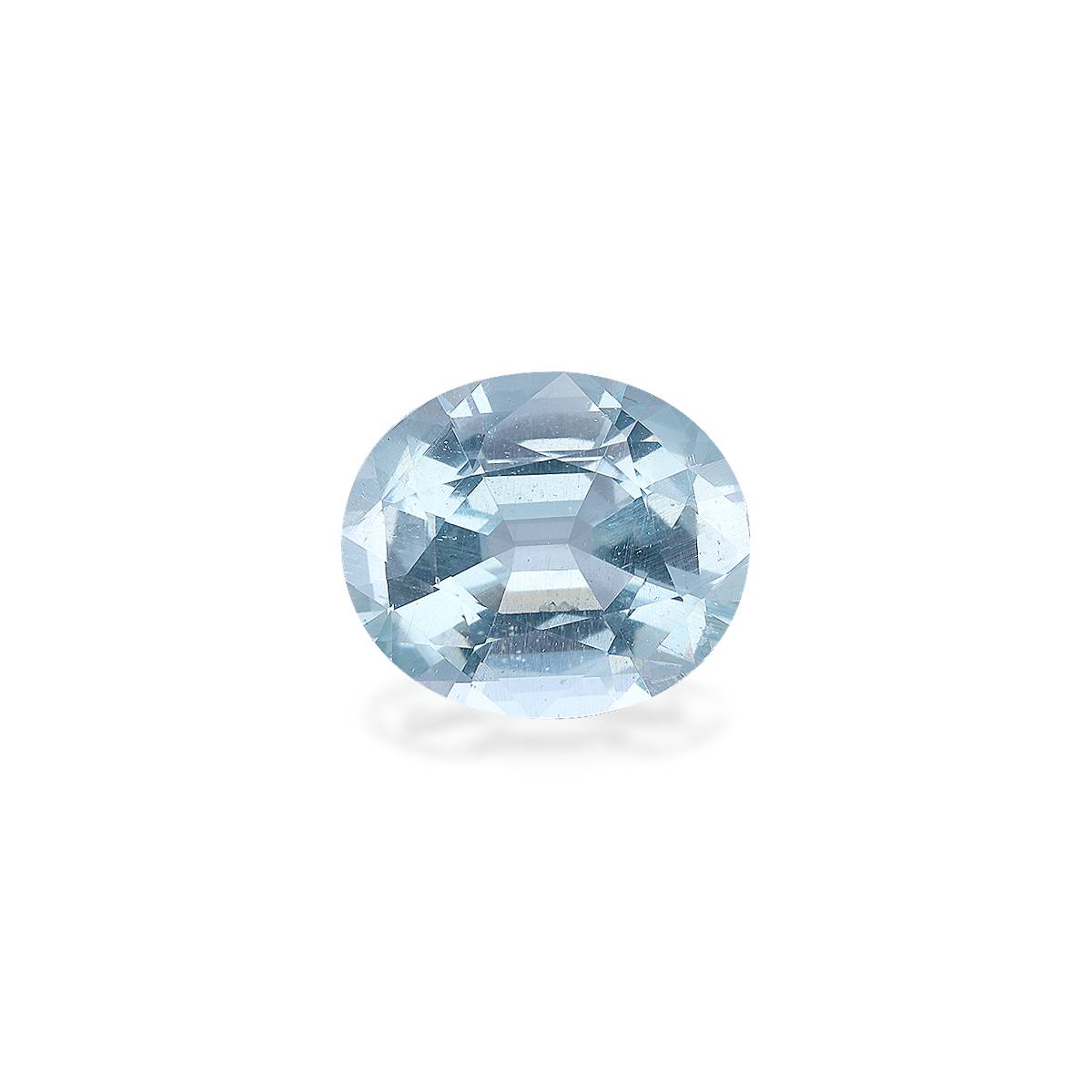 baby blue aquamarine, 6.41ct oval cut — main view