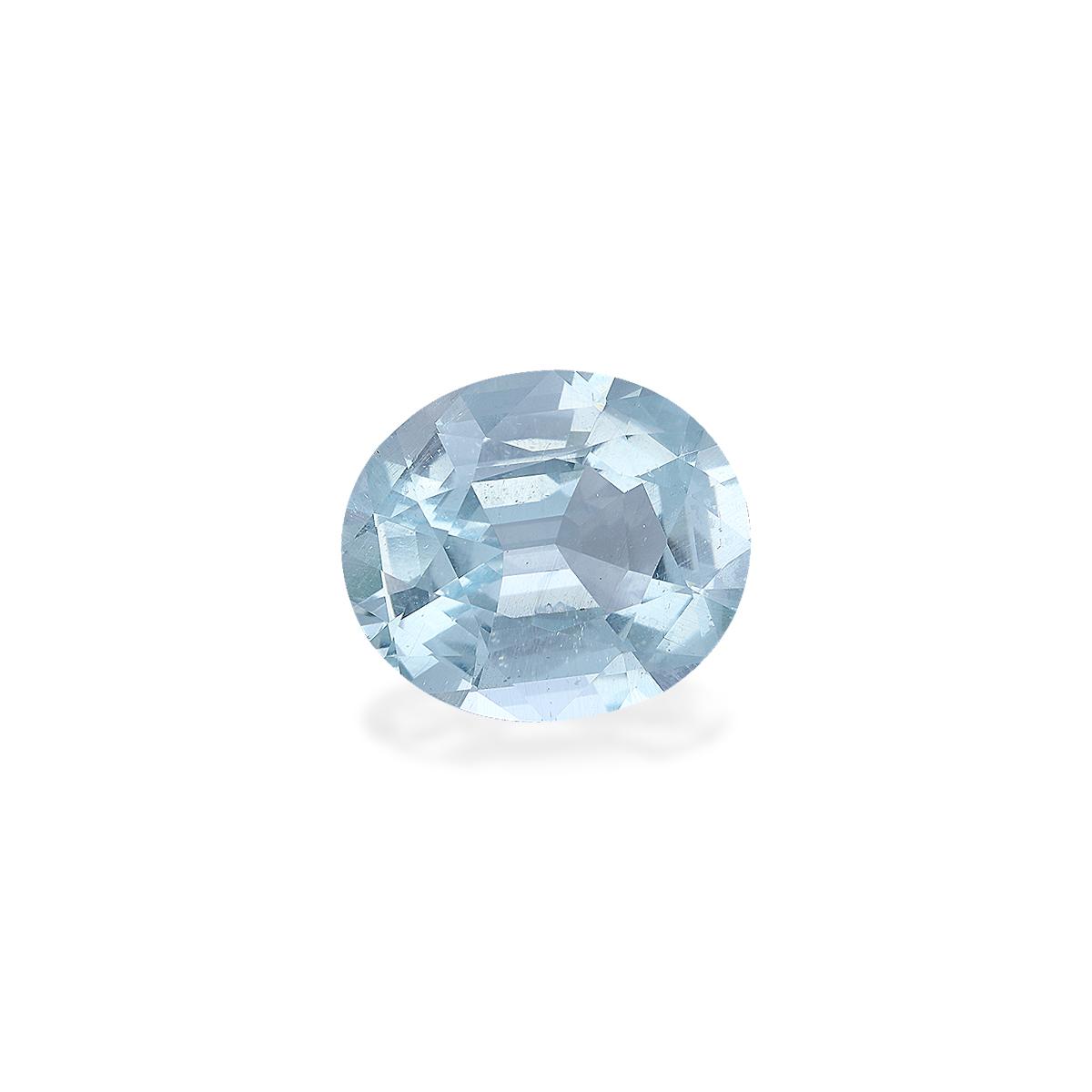 baby blue aquamarine, 6.41ct oval cut — view 3