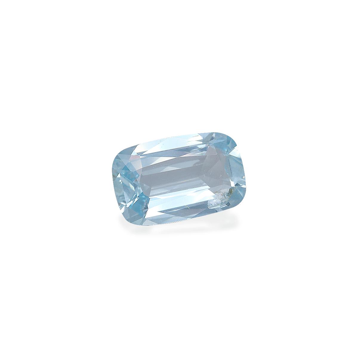 ice blue aquamarine, 4.37ct cushion cut — view 3