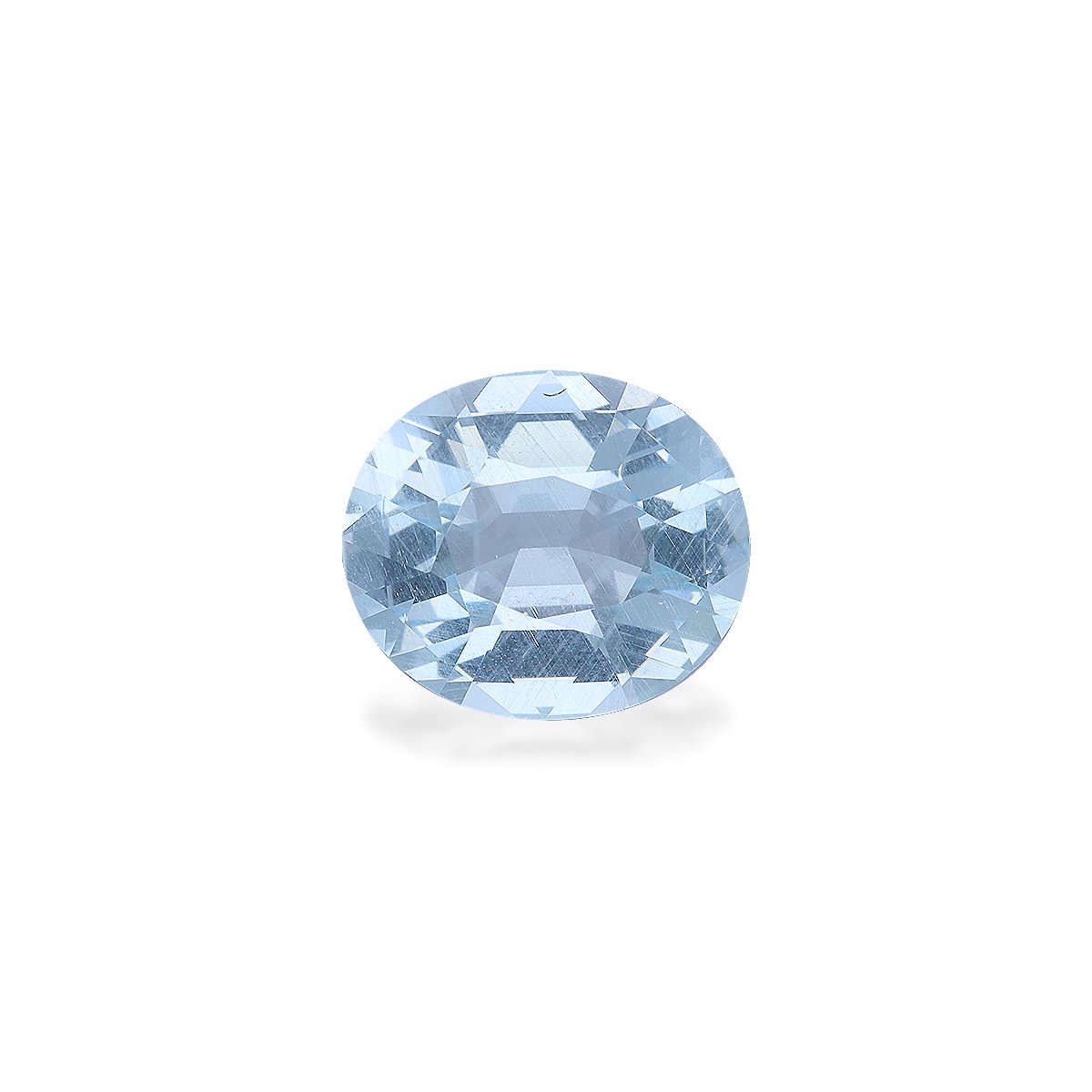 baby blue aquamarine, 3.79ct oval cut — main view