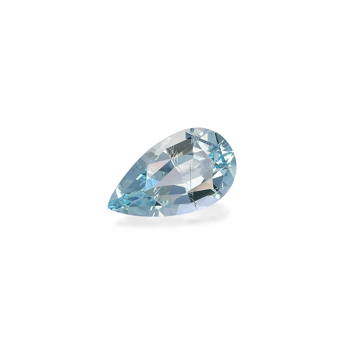 baby blue aquamarine, 2.33ct pear cut — view 3