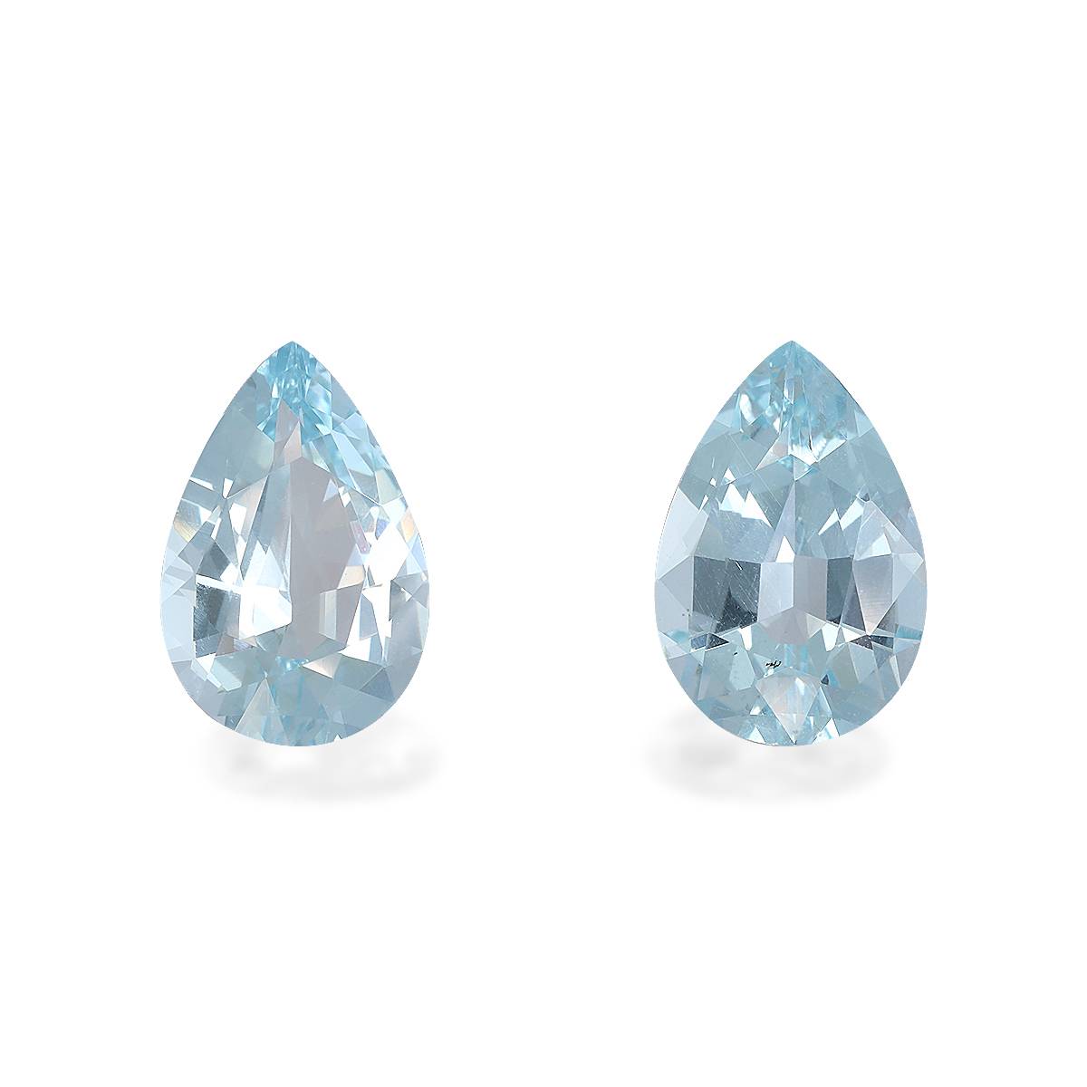 baby blue aquamarine, 12.3ct pear cut — main view