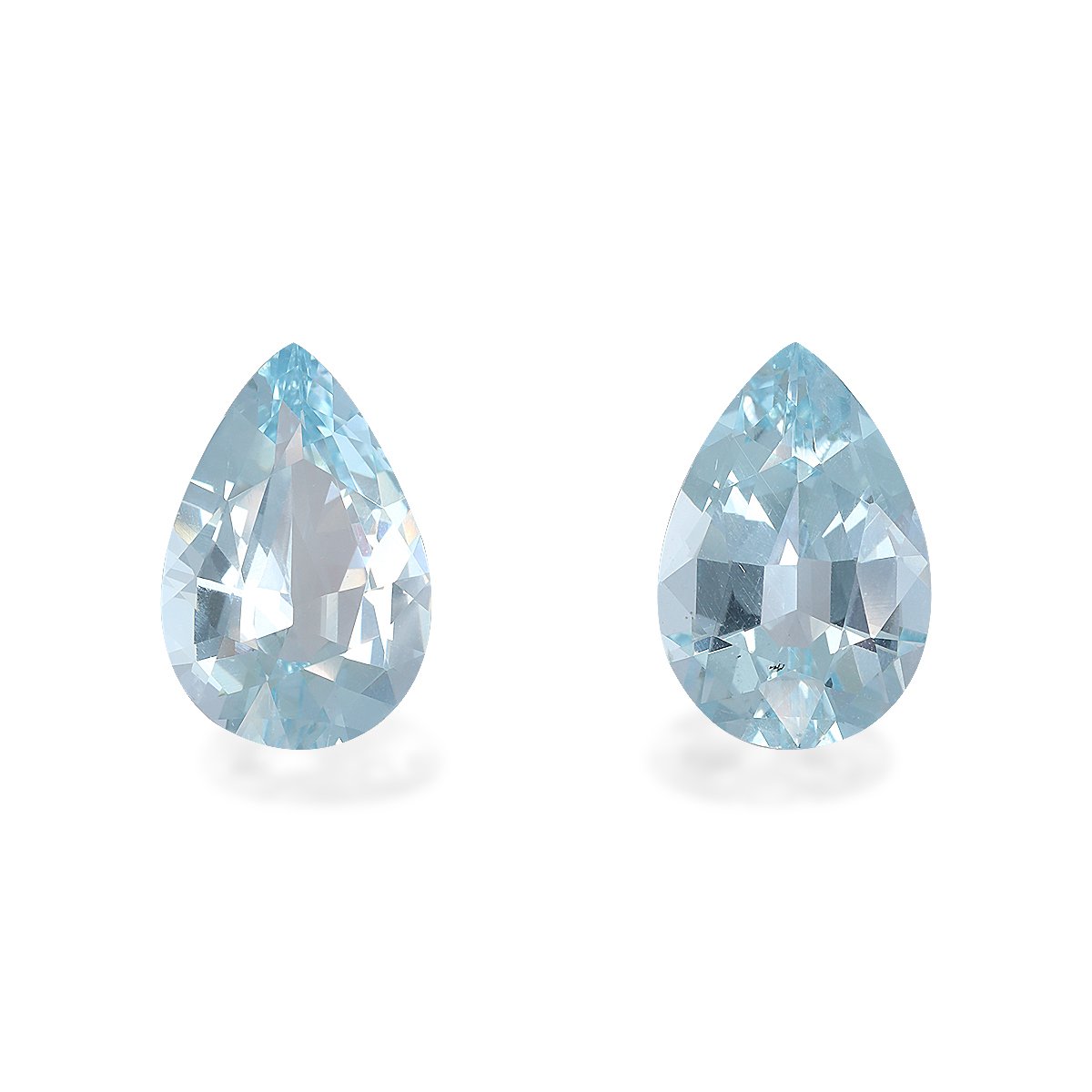 baby blue aquamarine, 12.3ct pear cut — main view