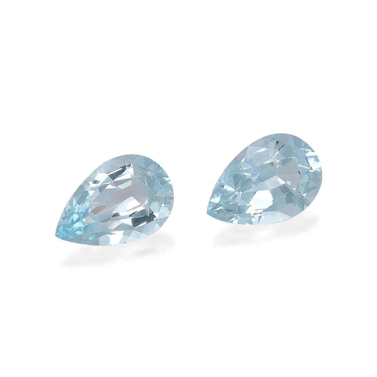 baby blue aquamarine, 12.3ct pear cut — view 3
