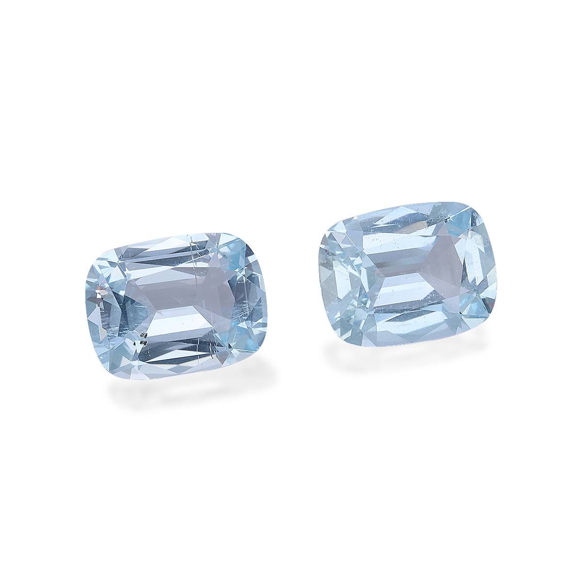 baby blue aquamarine, 9.83ct cushion cut — view 3