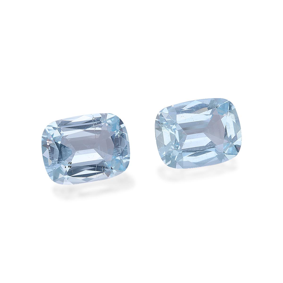 baby blue aquamarine, 9.83ct cushion cut — view 3