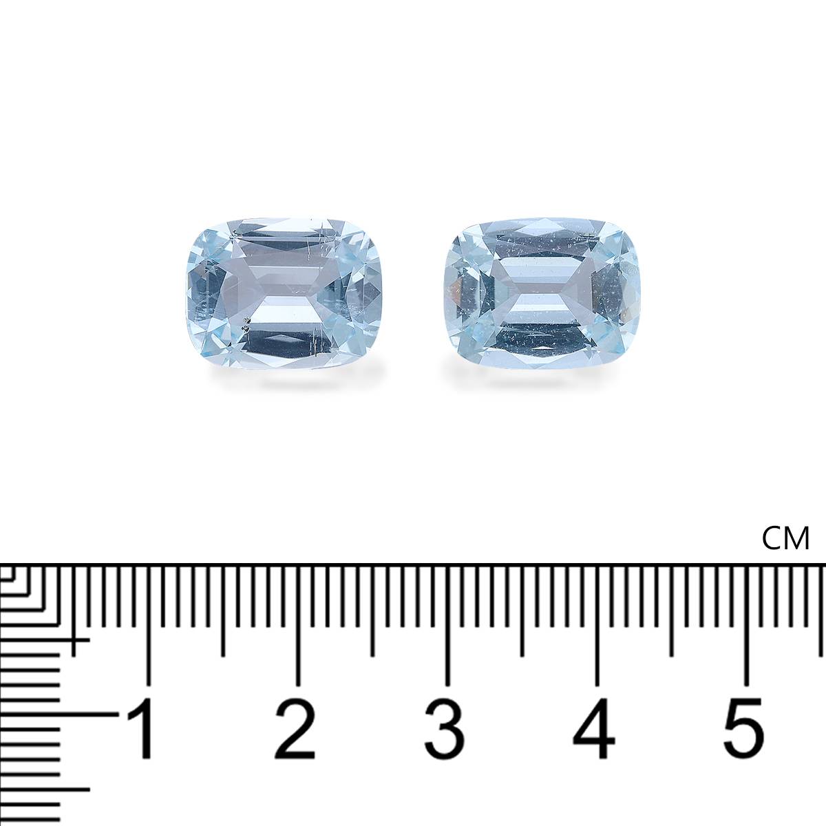 baby blue aquamarine, 9.83ct cushion cut — view 4