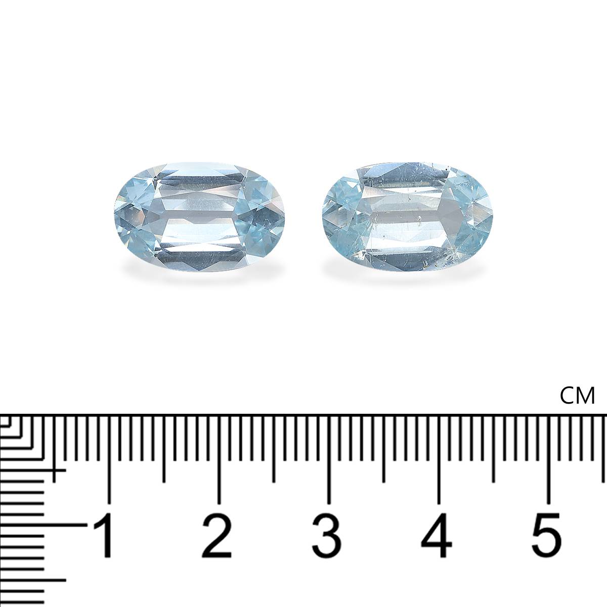 baby blue aquamarine, 10.56ct oval cut — view 4