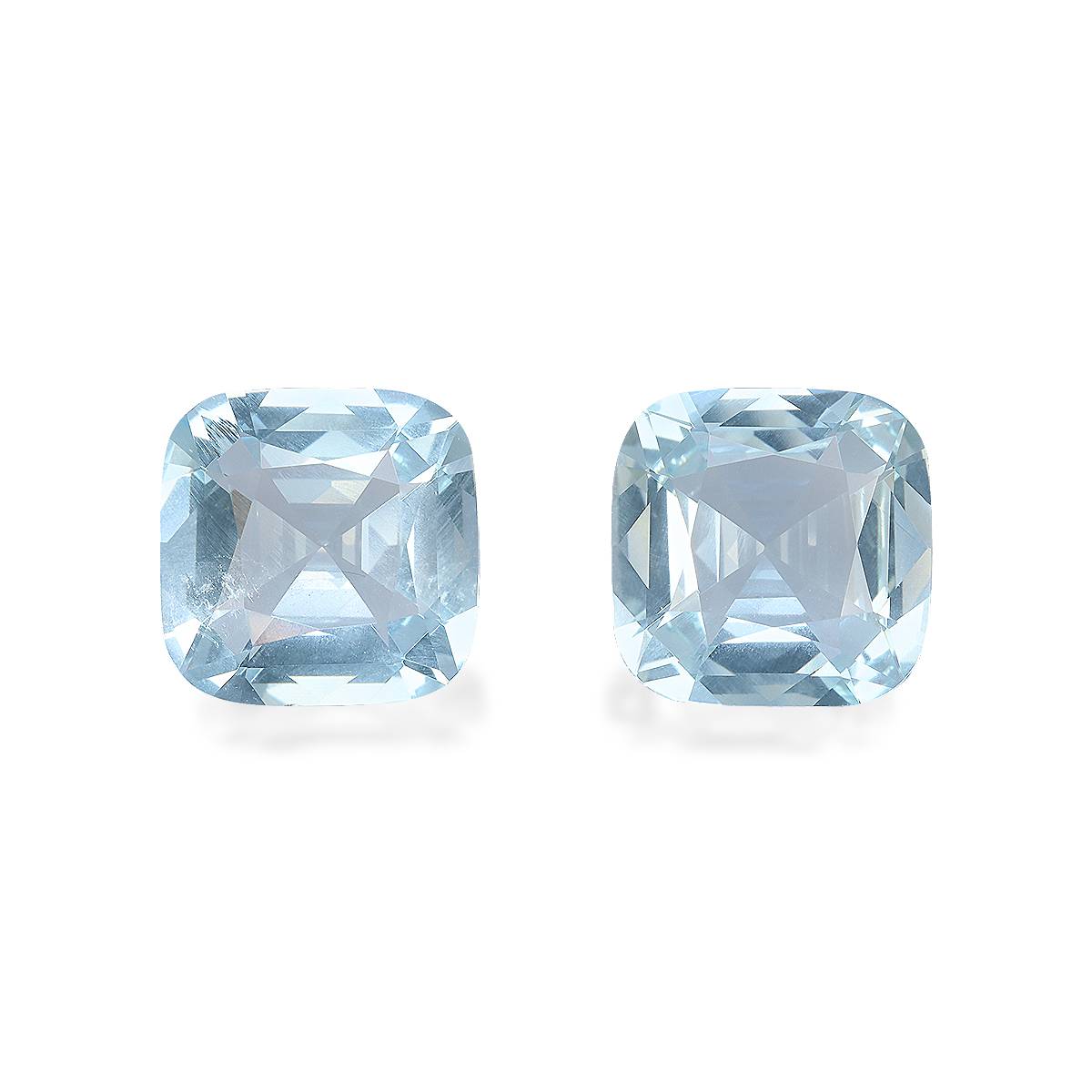 Baby Blue Aquamarine 6.92ct - 10mm Pair