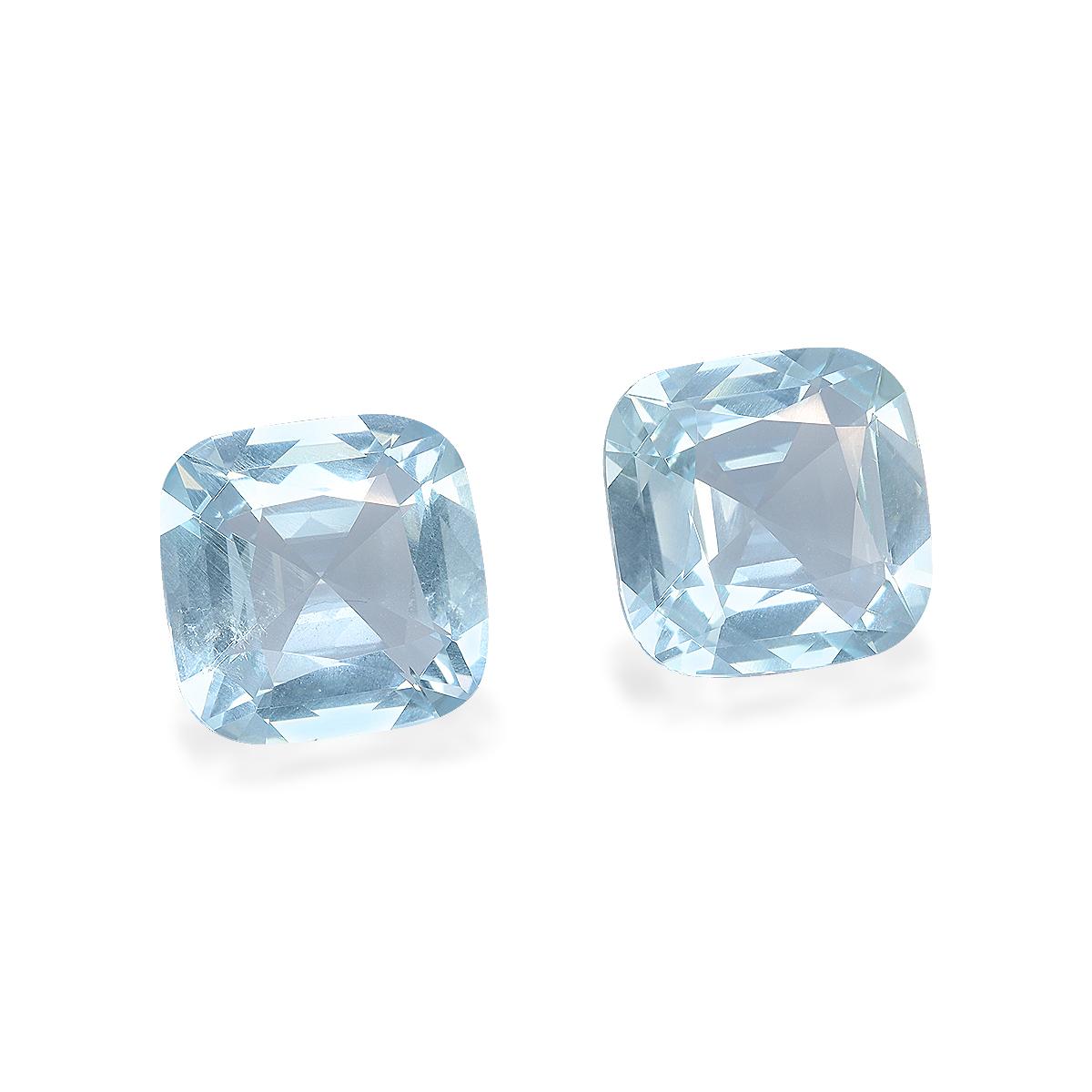 baby blue aquamarine, 6.92ct cushion cut — view 3