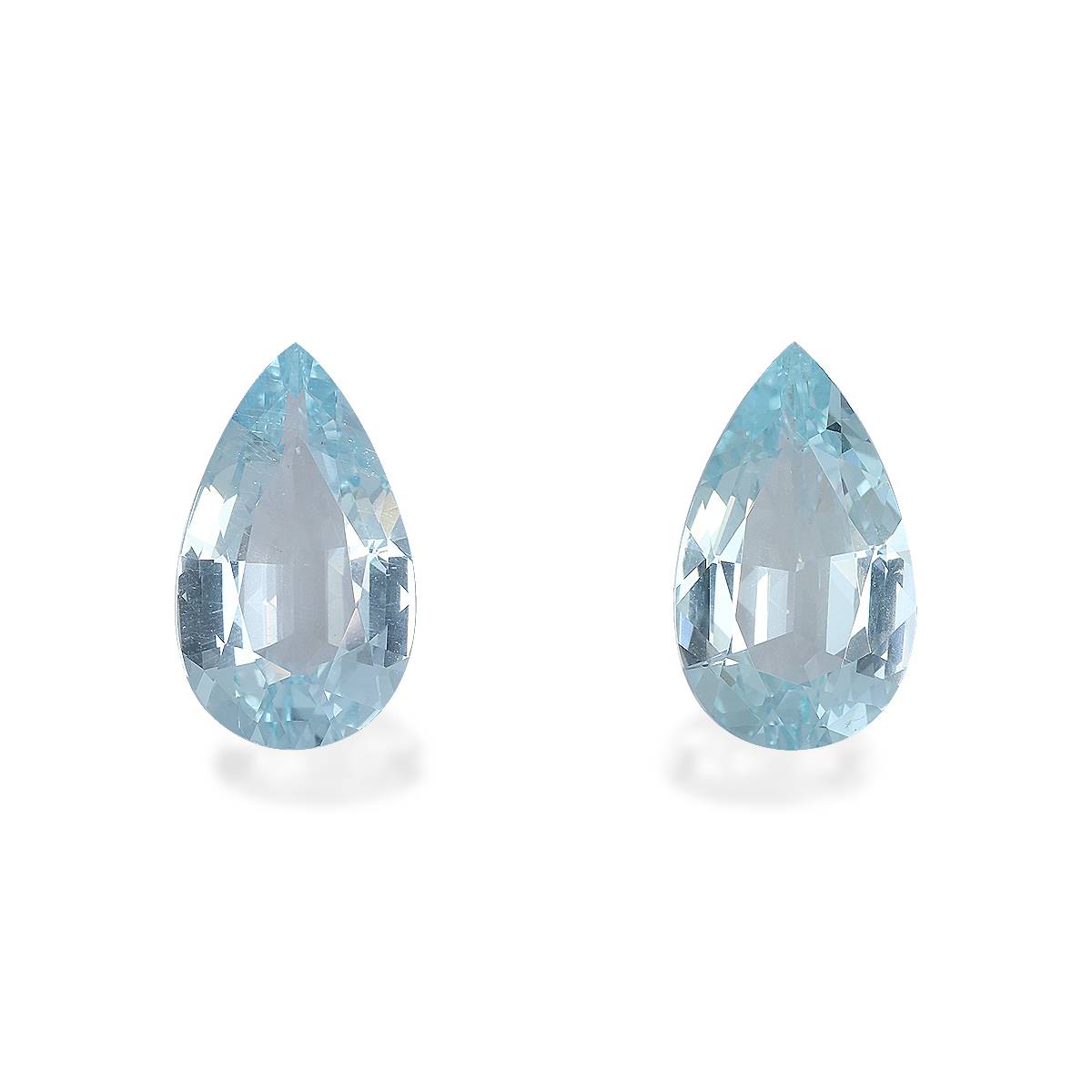 baby blue aquamarine, 7.97ct pear cut — main view