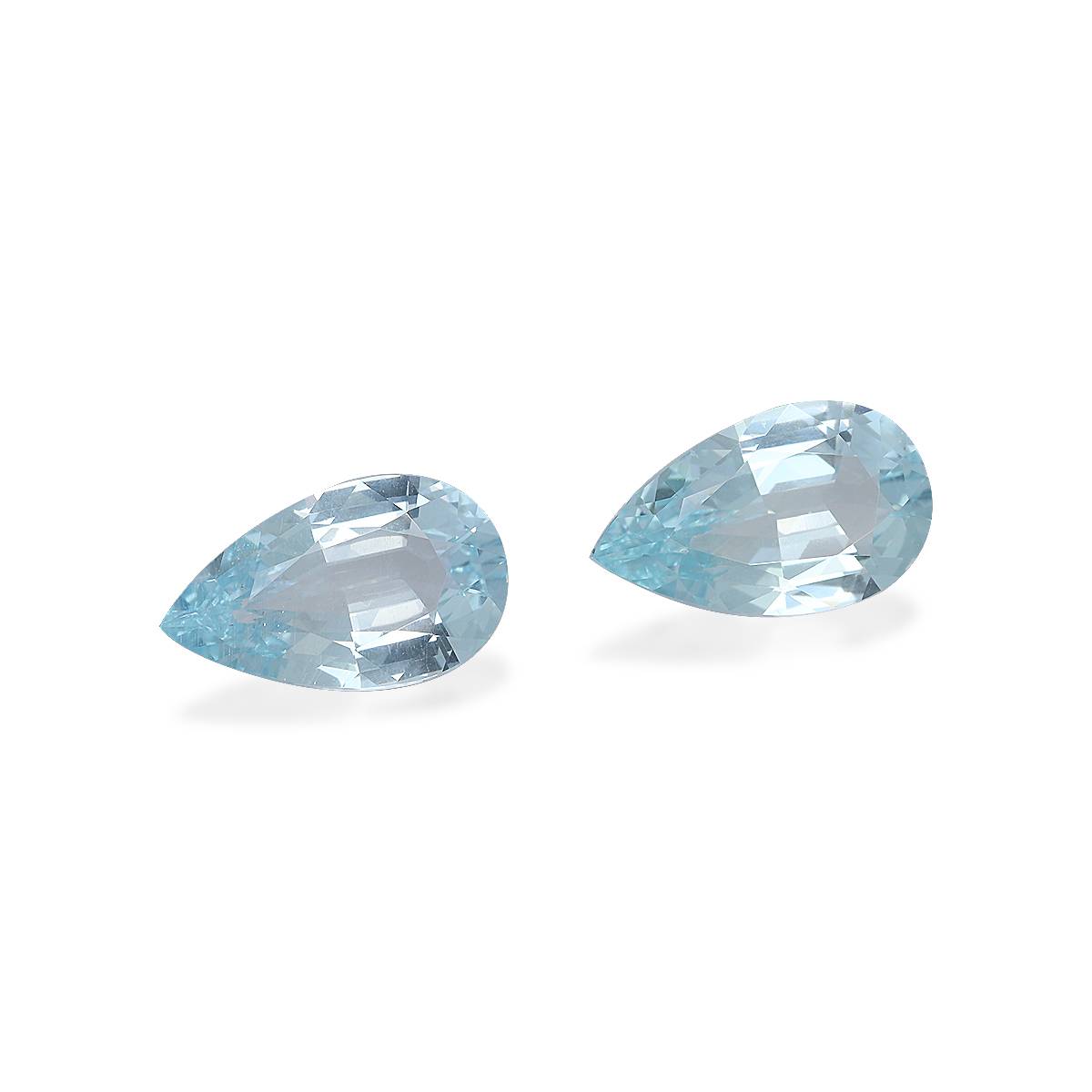 baby blue aquamarine, 7.97ct pear cut — view 3