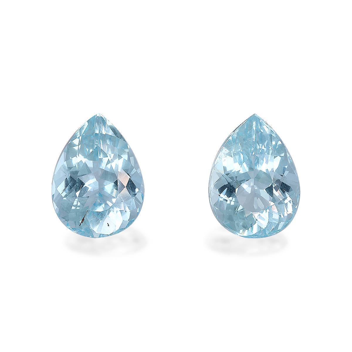 baby blue aquamarine, 13.06ct pear cut — main view