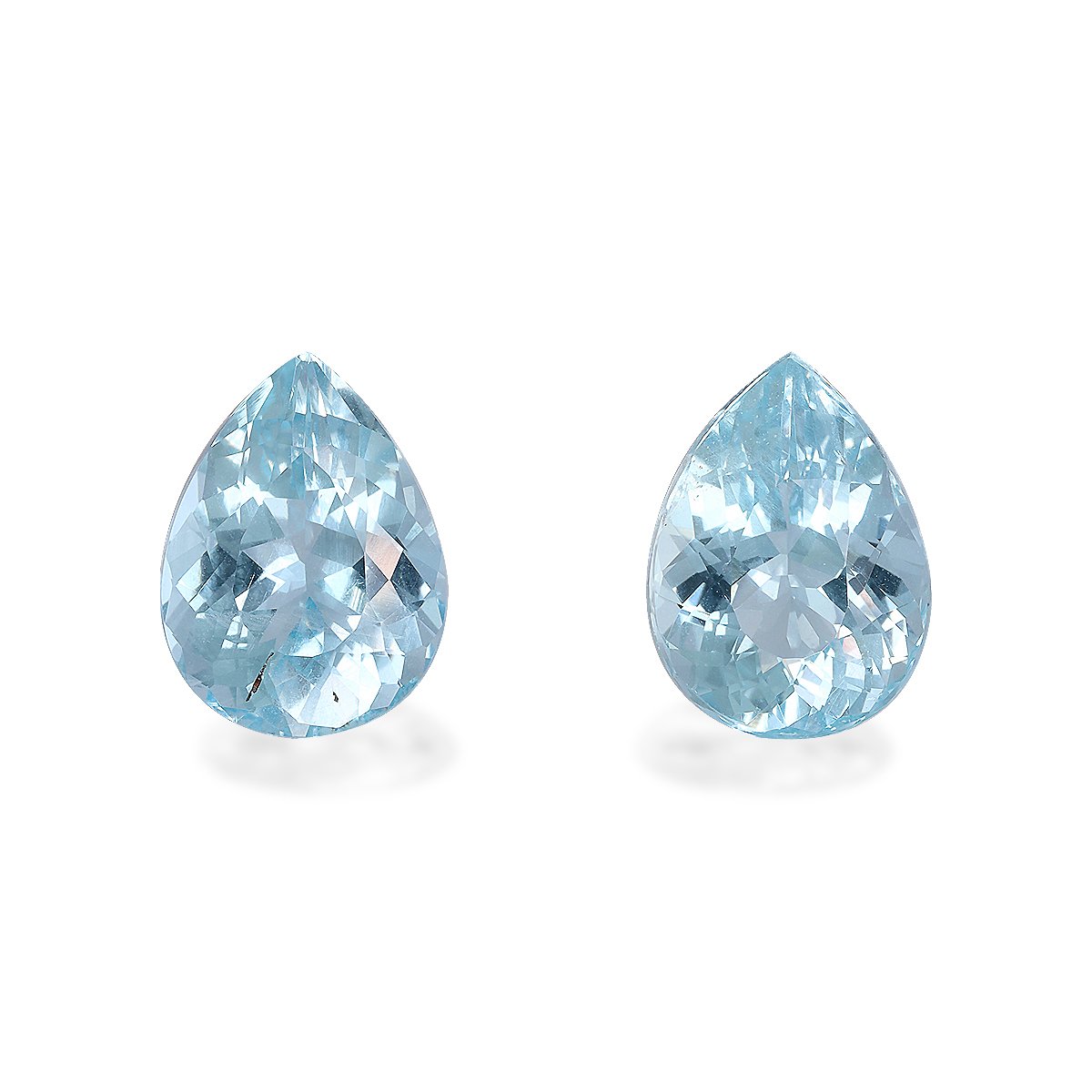 baby blue aquamarine, 13.06ct pear cut — main view