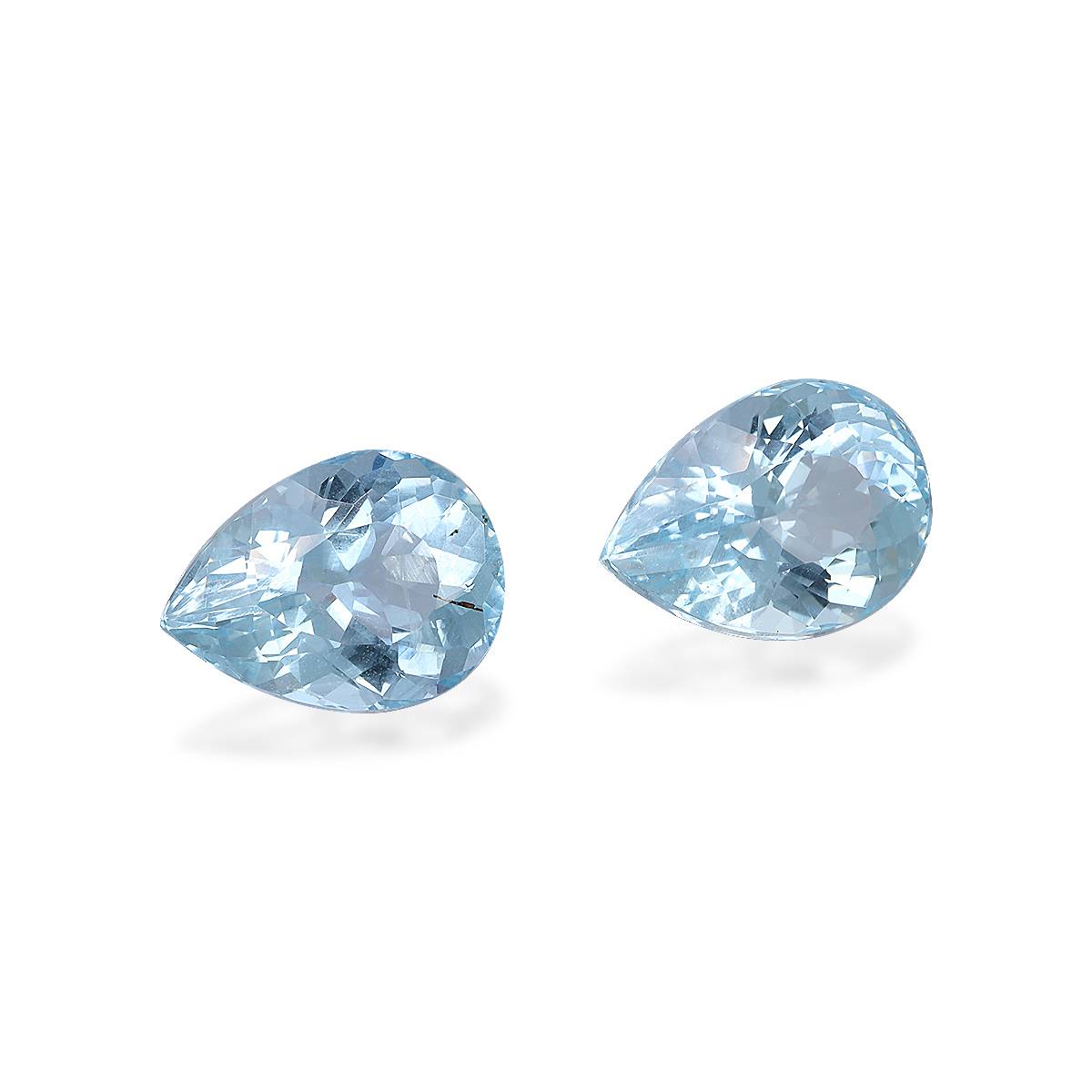 baby blue aquamarine, 13.06ct pear cut — view 3