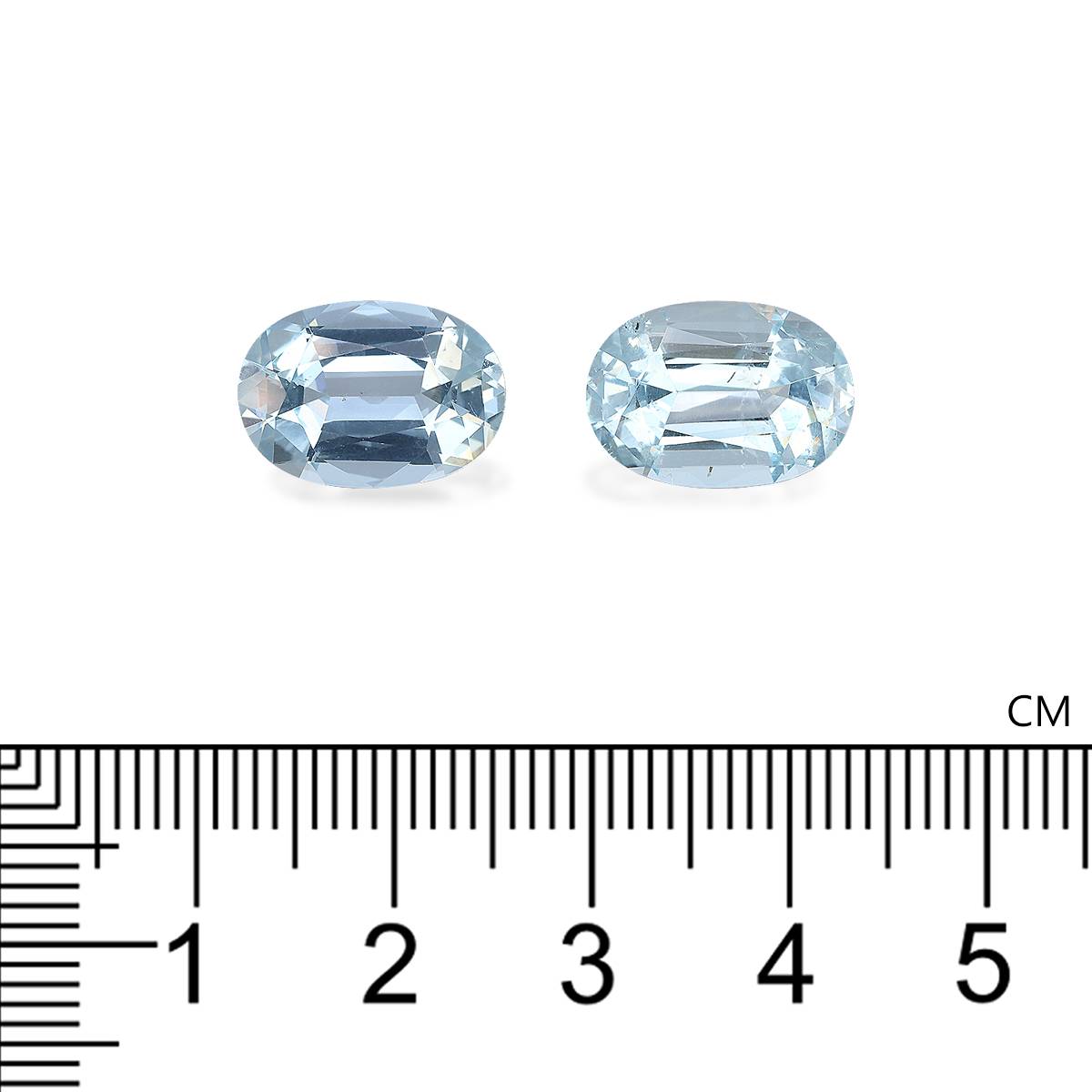 baby blue aquamarine, 9.34ct oval cut — view 4