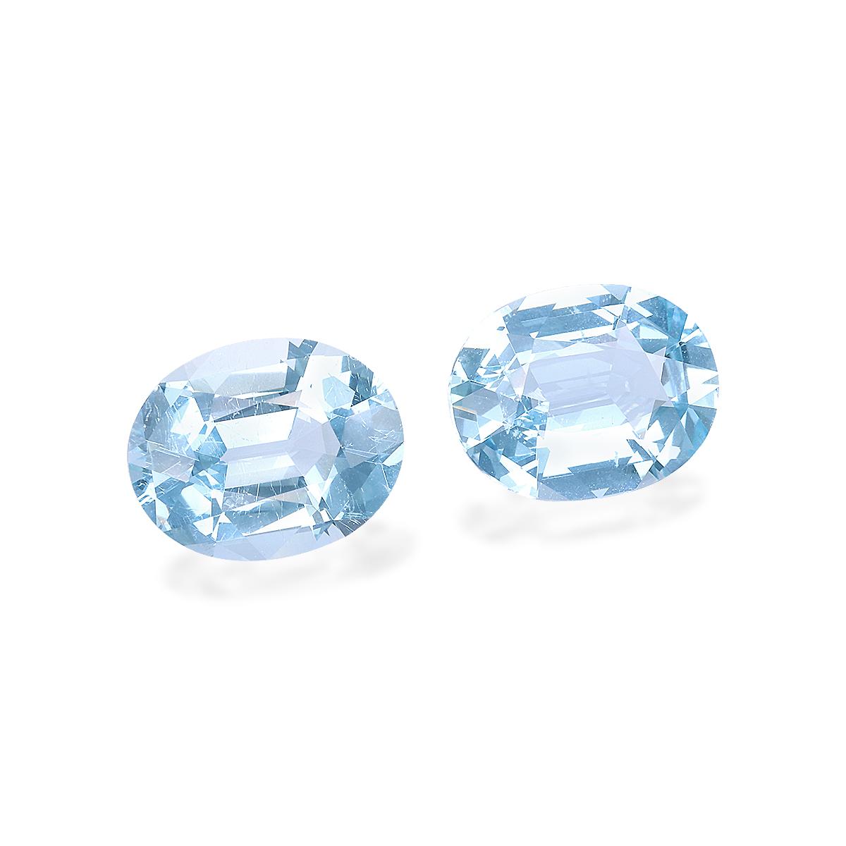 baby blue aquamarine, 11.59ct oval cut — view 3