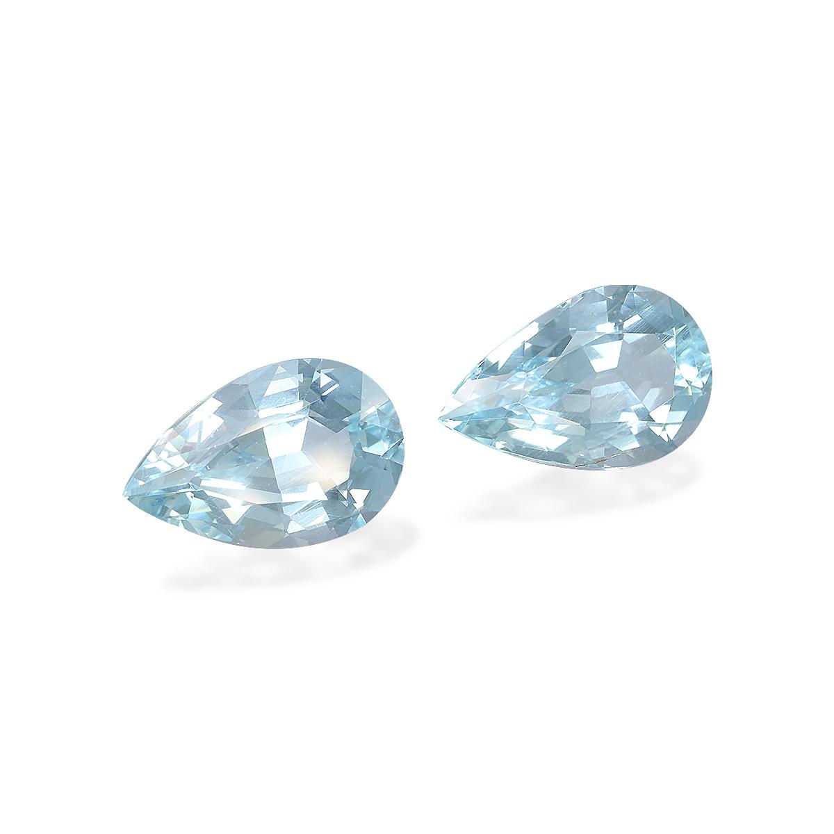 baby blue aquamarine, 10.87ct pear cut — view 3