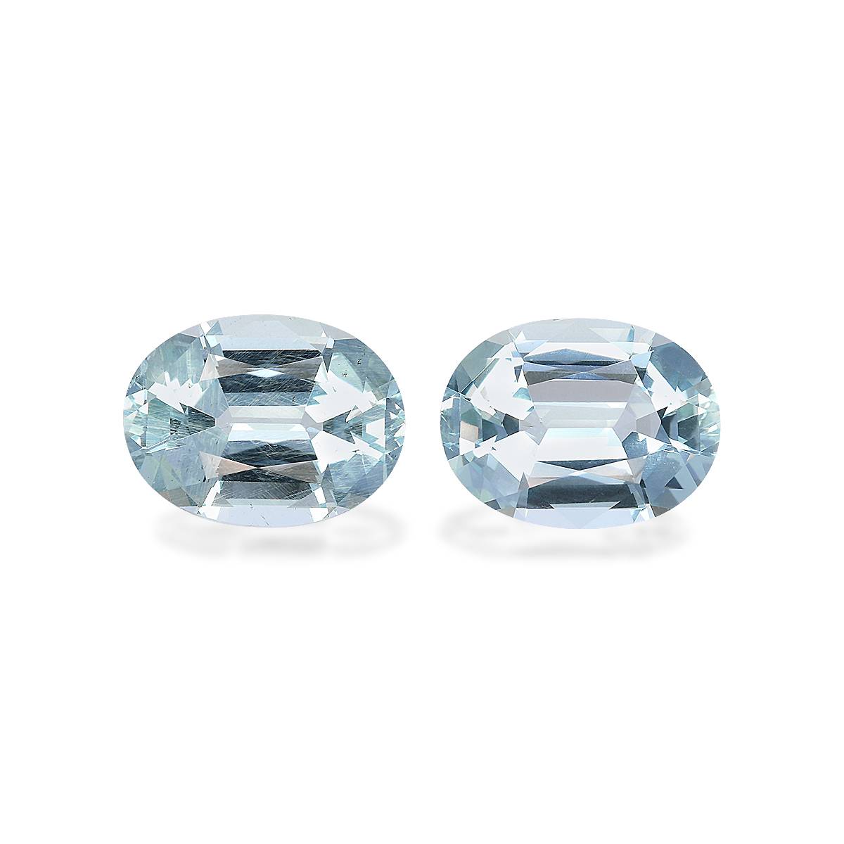 Sky Blue Aquamarine 7.66ct Pair