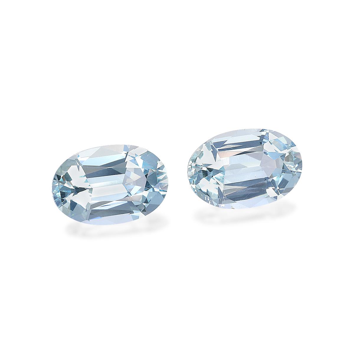baby blue aquamarine, 6.82ct oval cut — view 3