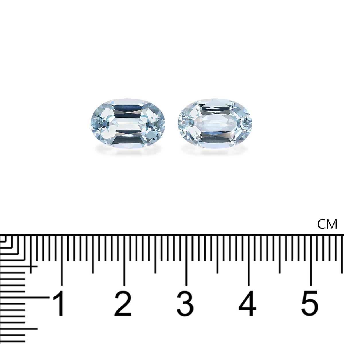 baby blue aquamarine, 6.82ct oval cut — view 4