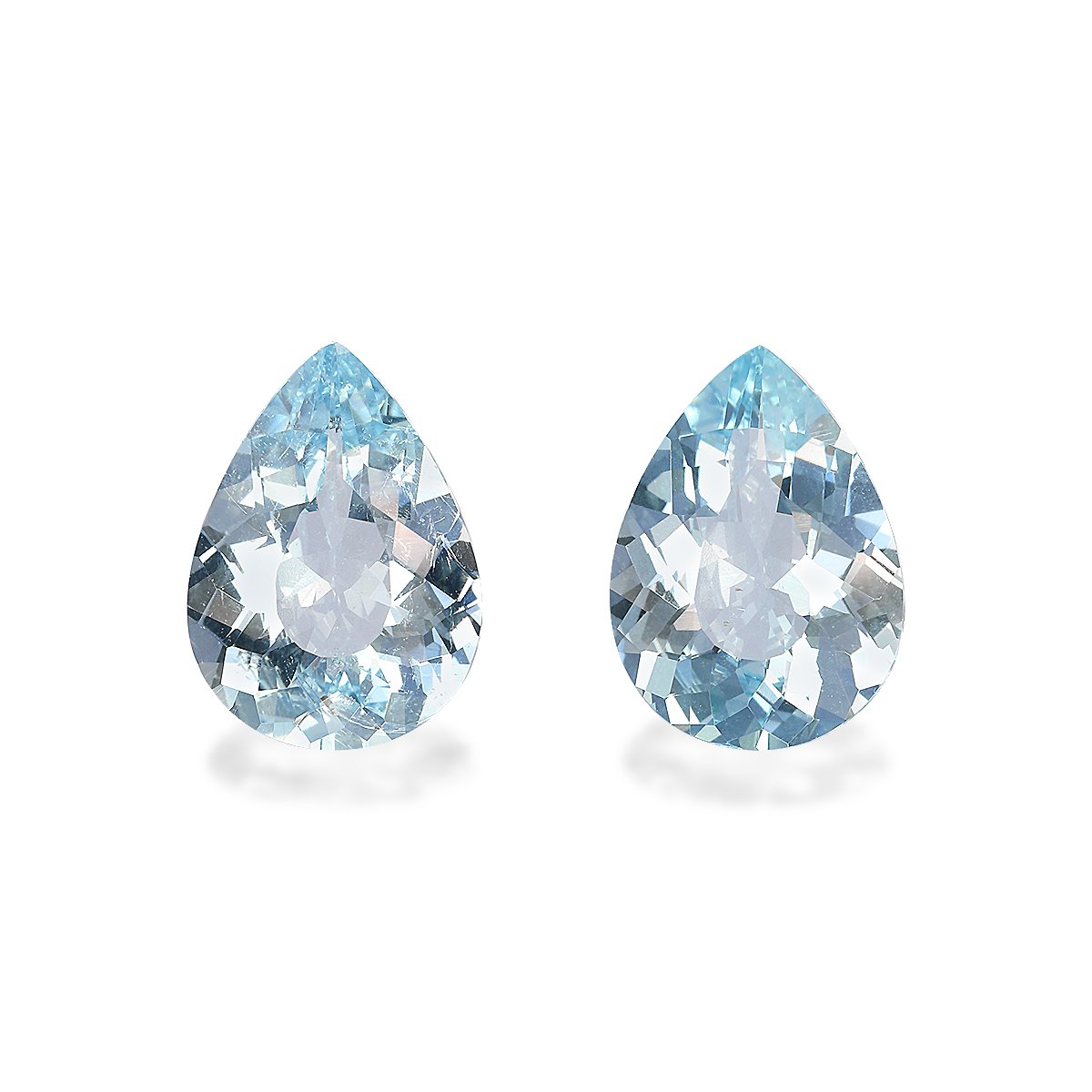 baby blue aquamarine, 6.2ct pear cut — main view