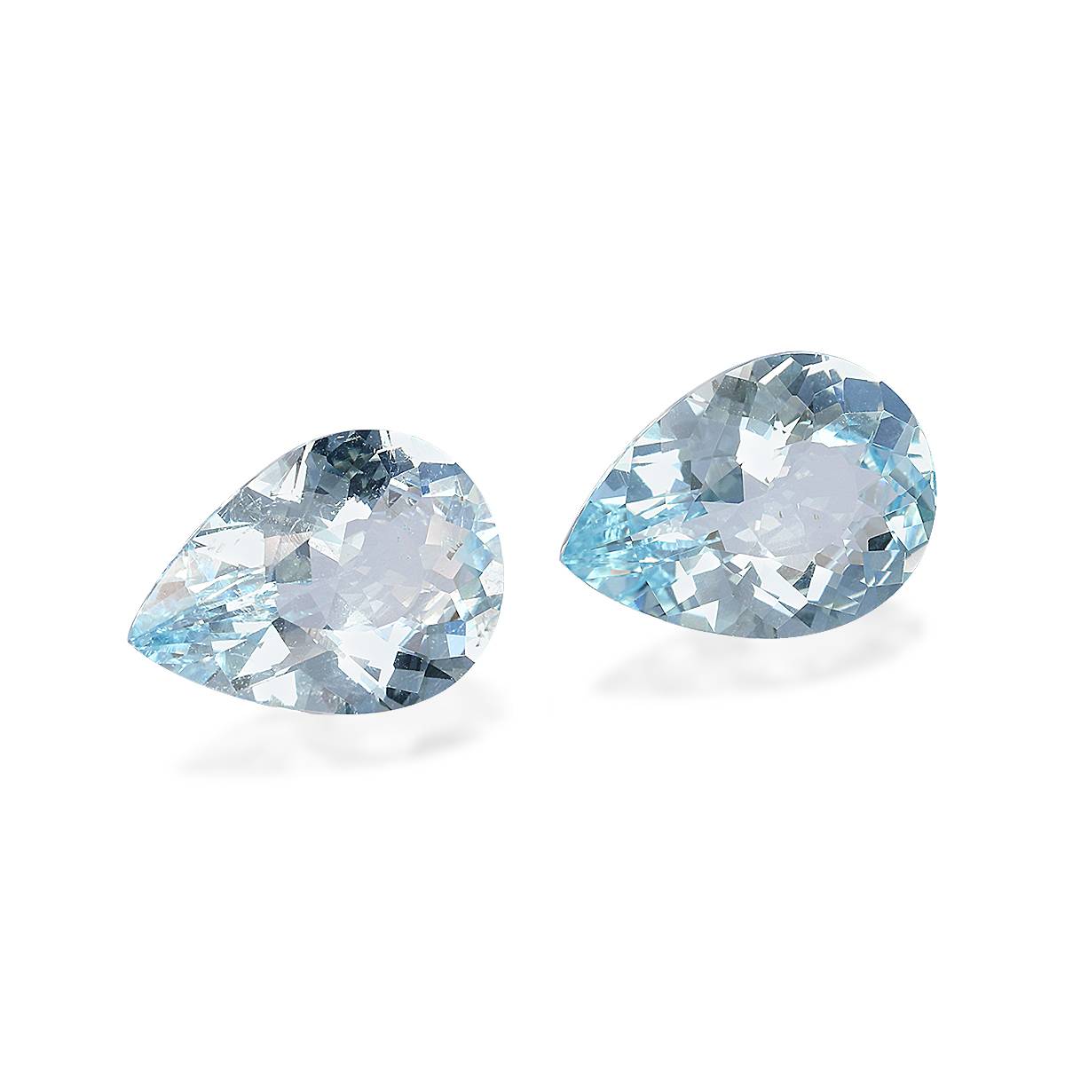 baby blue aquamarine, 6.2ct pear cut — view 3