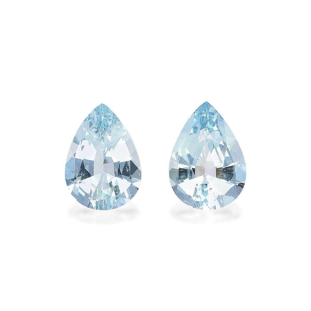 baby blue aquamarine, 7.16ct pear cut — main view