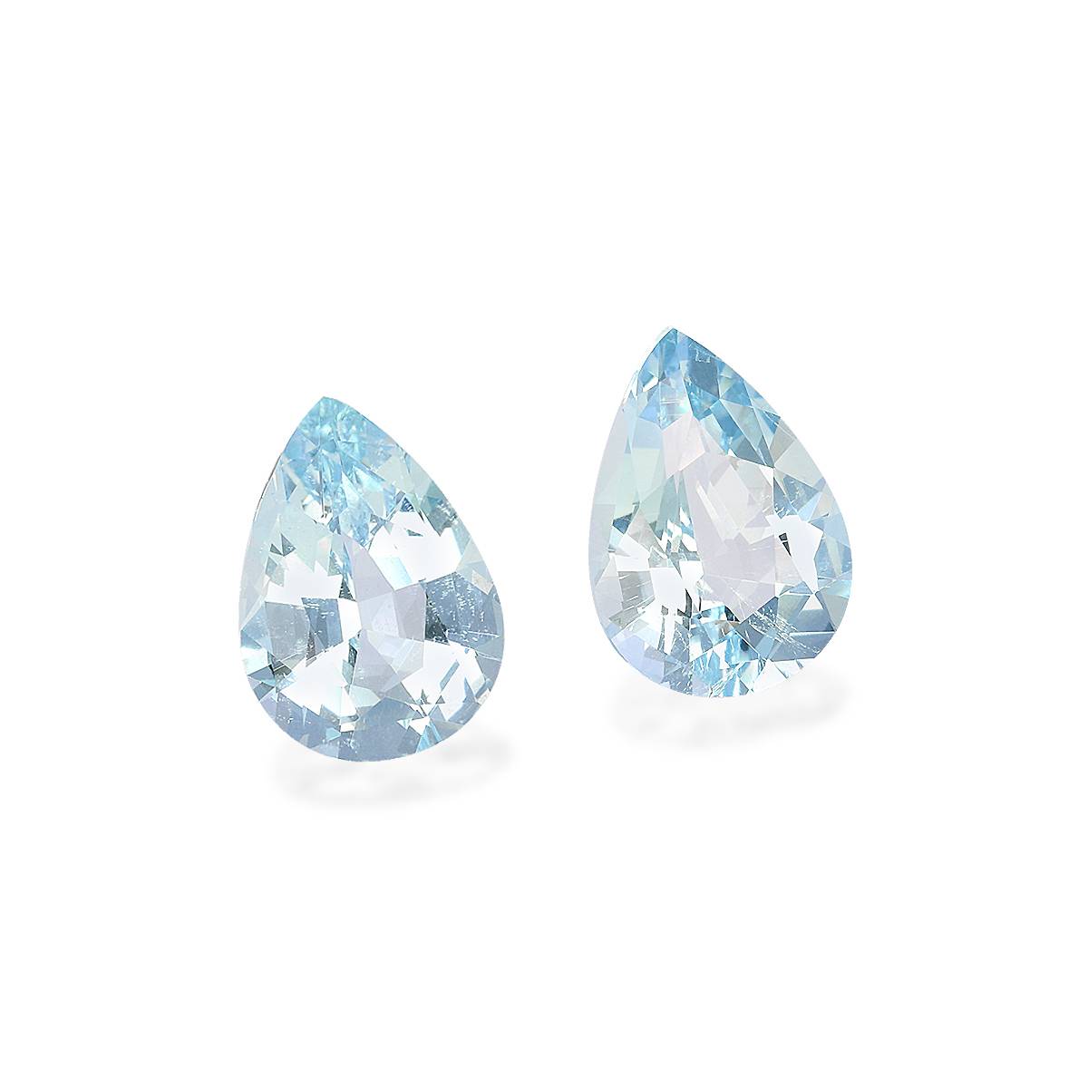baby blue aquamarine, 7.16ct pear cut — view 3