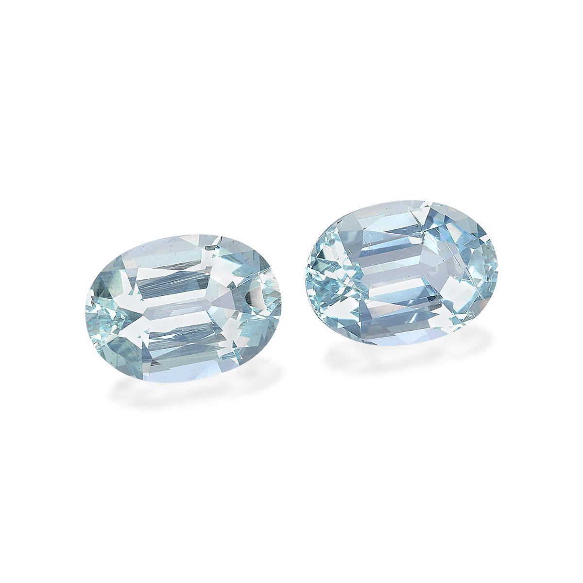 baby blue aquamarine, 8.47ct oval cut — view 3