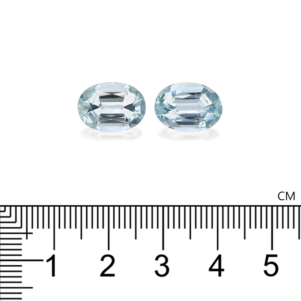 baby blue aquamarine, 8.47ct oval cut — view 4
