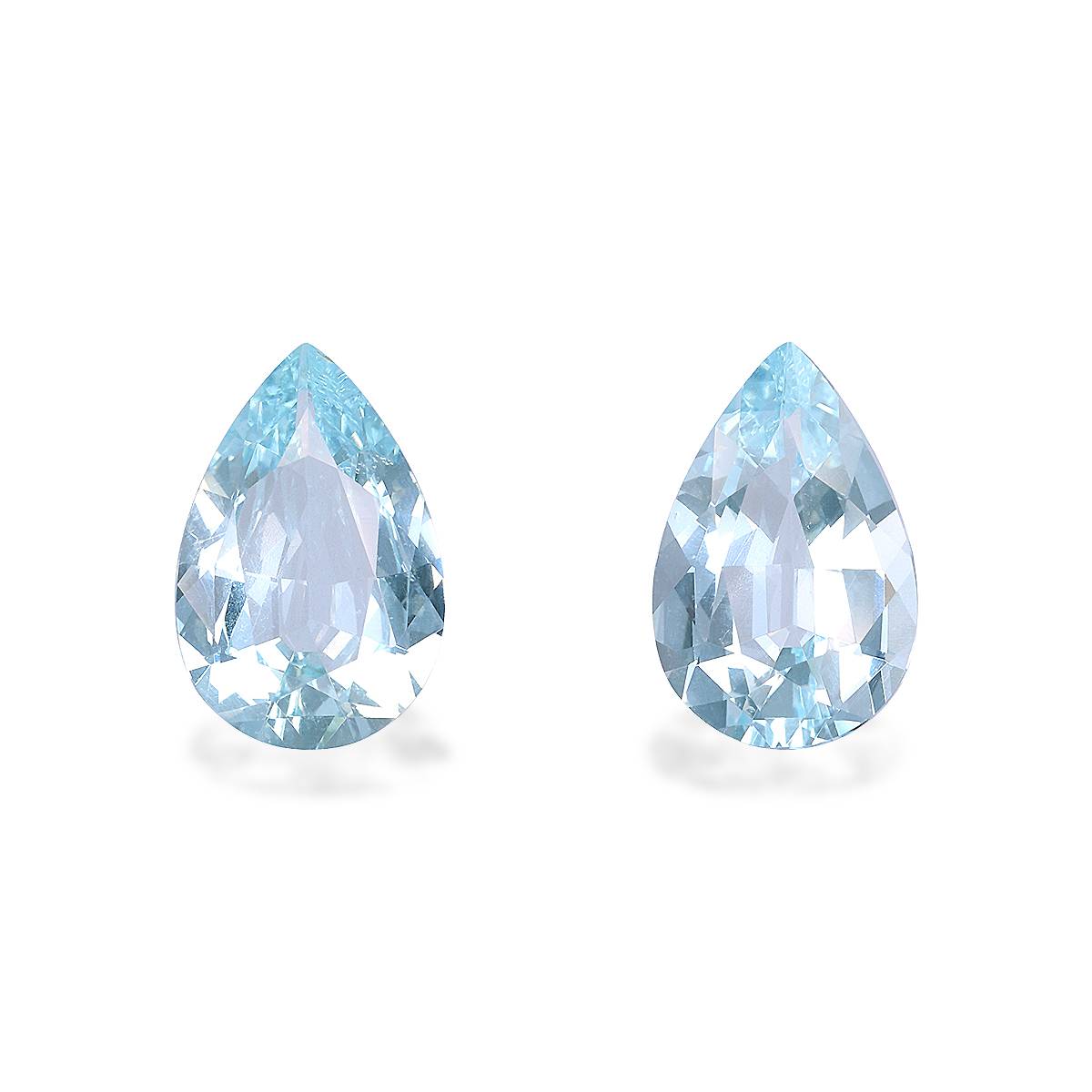 baby blue aquamarine, 5.74ct pear cut — main view