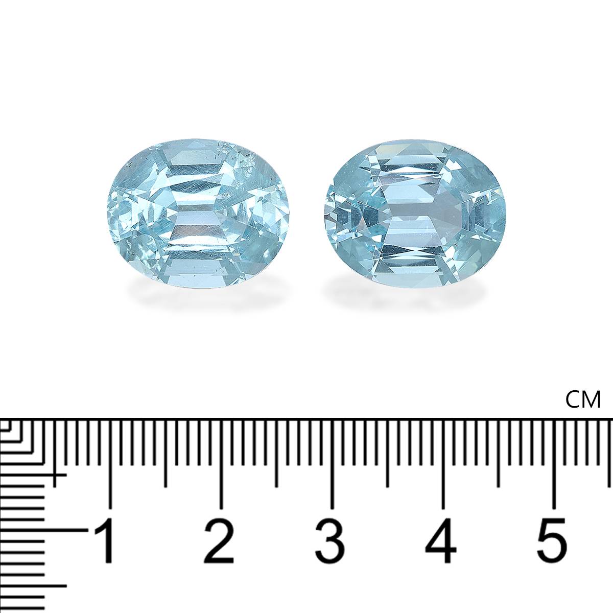 baby blue aquamarine, 24.05ct oval cut — view 4