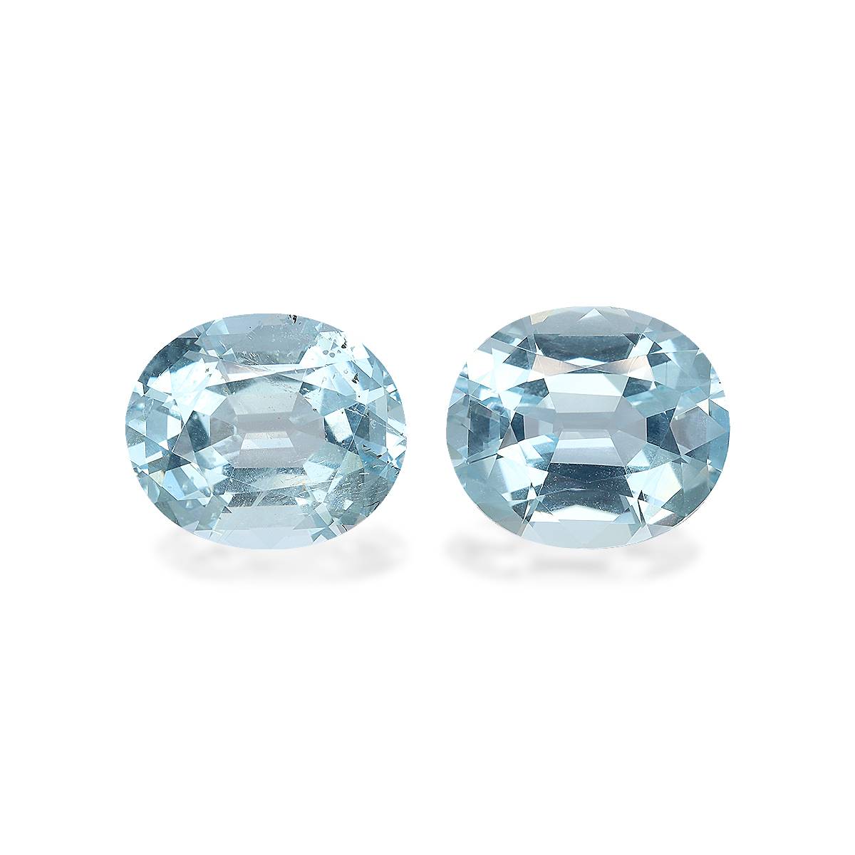 Baby Blue Aquamarine 14.33ct - 14x12mm Pair