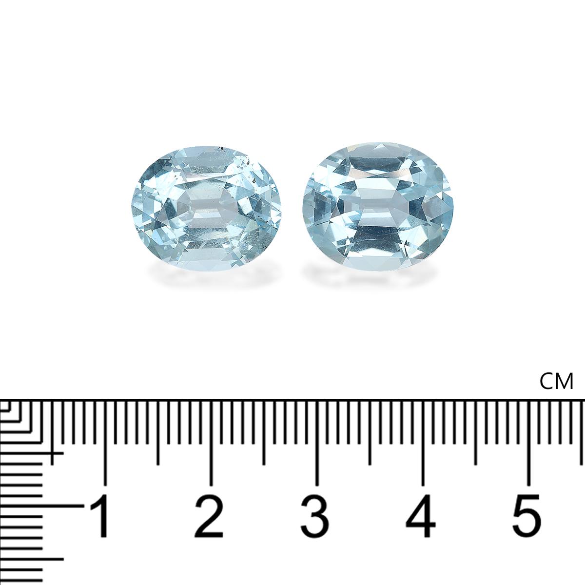baby blue aquamarine, 14.33ct oval cut — view 4