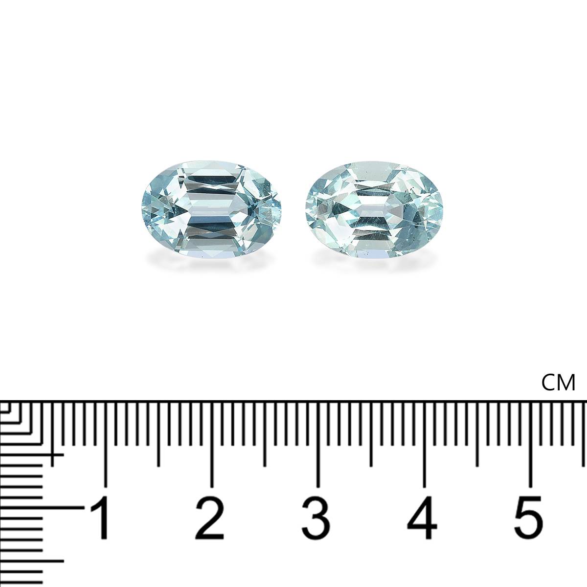 baby blue aquamarine, 9.47ct oval cut — view 4