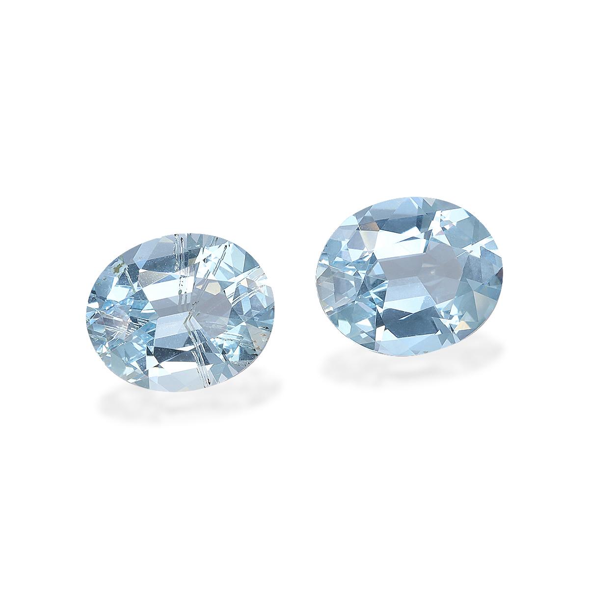 baby blue aquamarine, 8.17ct oval cut — view 3