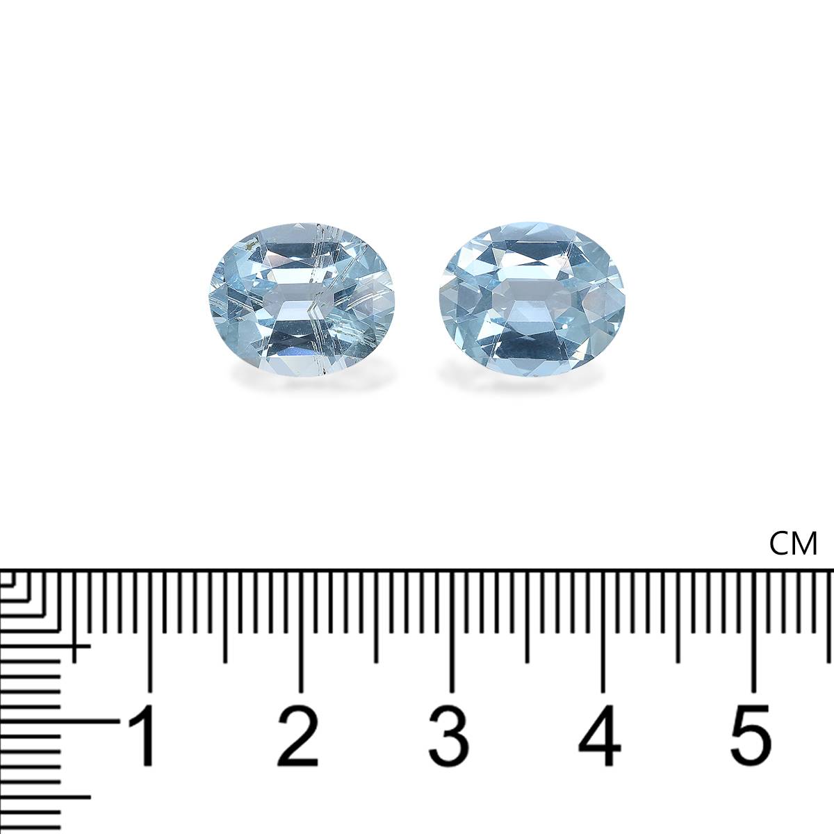 baby blue aquamarine, 8.17ct oval cut — view 4