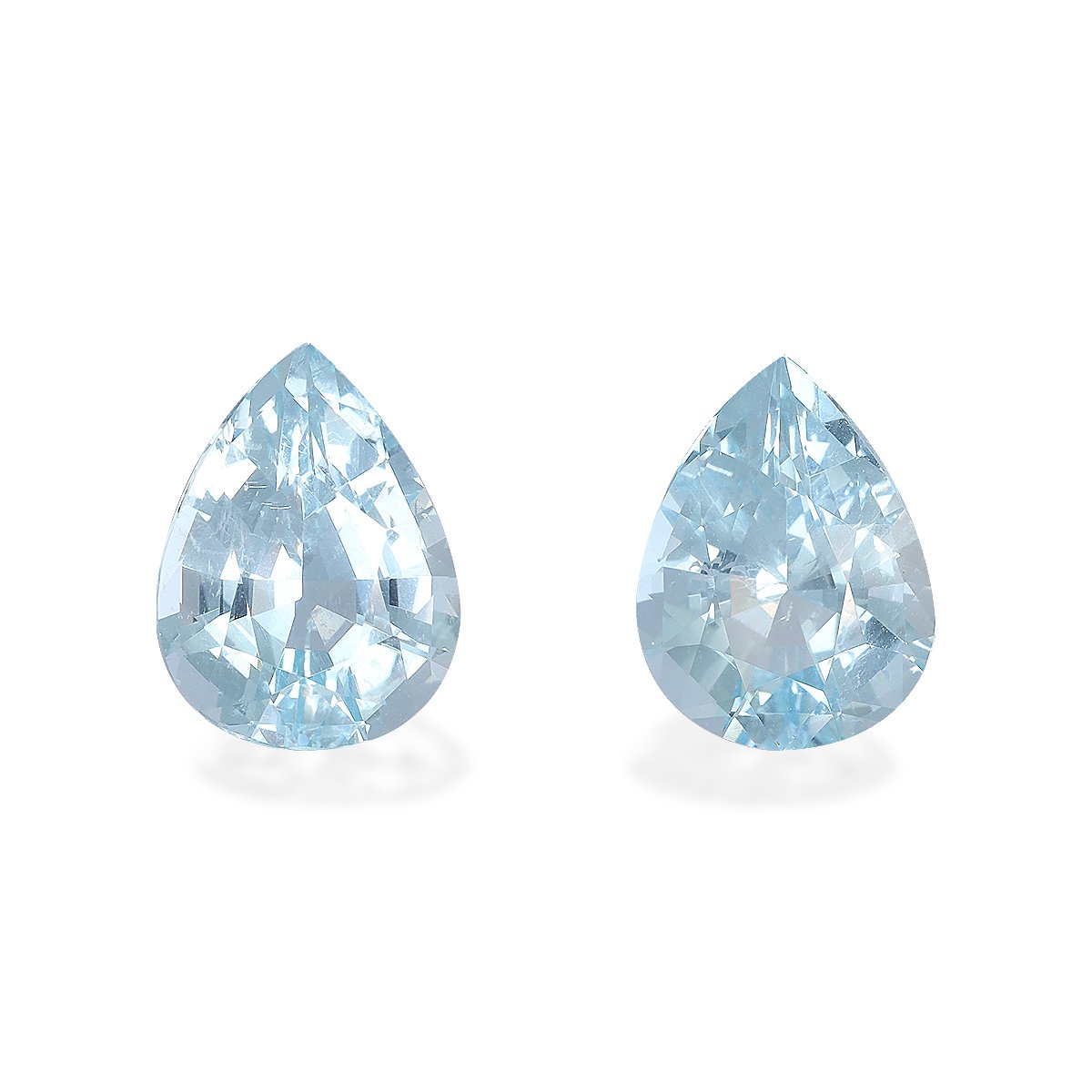 baby blue aquamarine, 9.77ct pear cut — main view