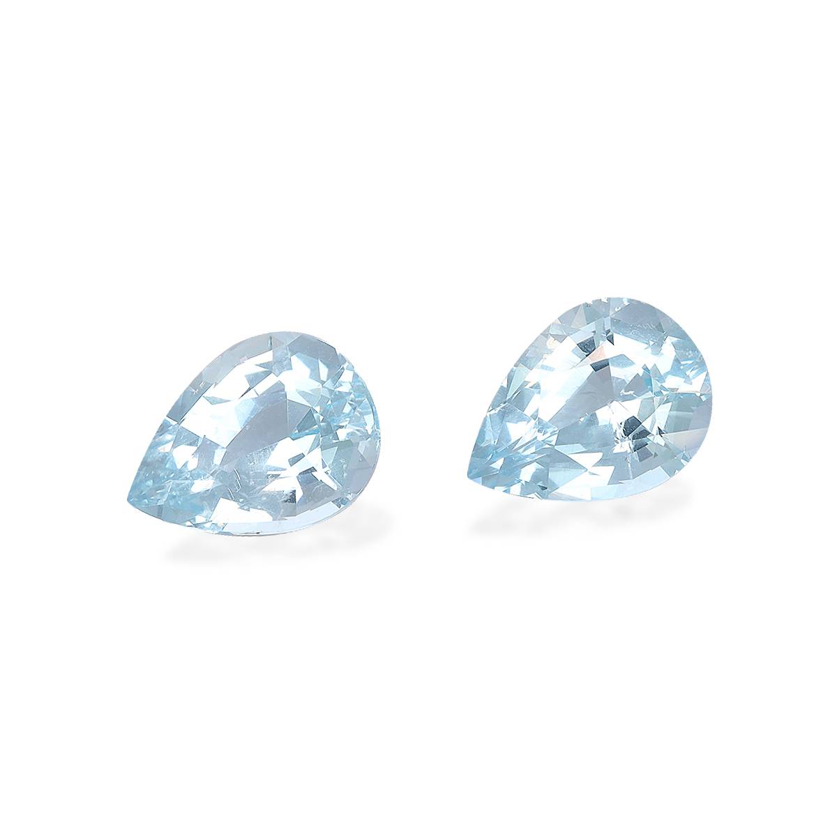 baby blue aquamarine, 9.77ct pear cut — view 3