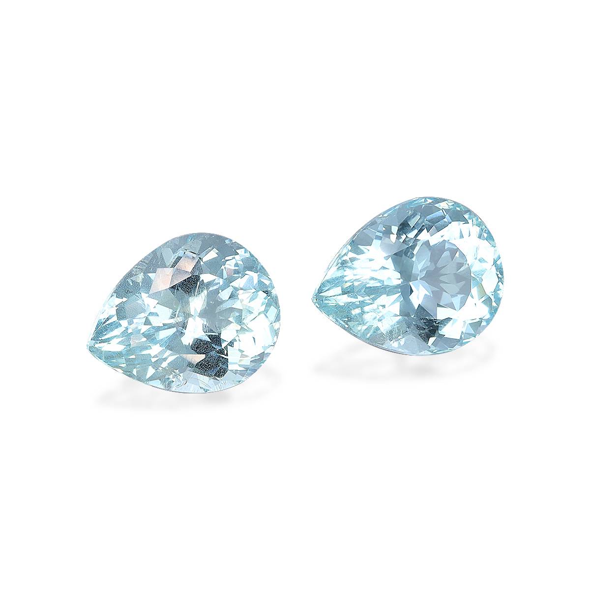 sky blue aquamarine, 9.95ct pear cut — view 3