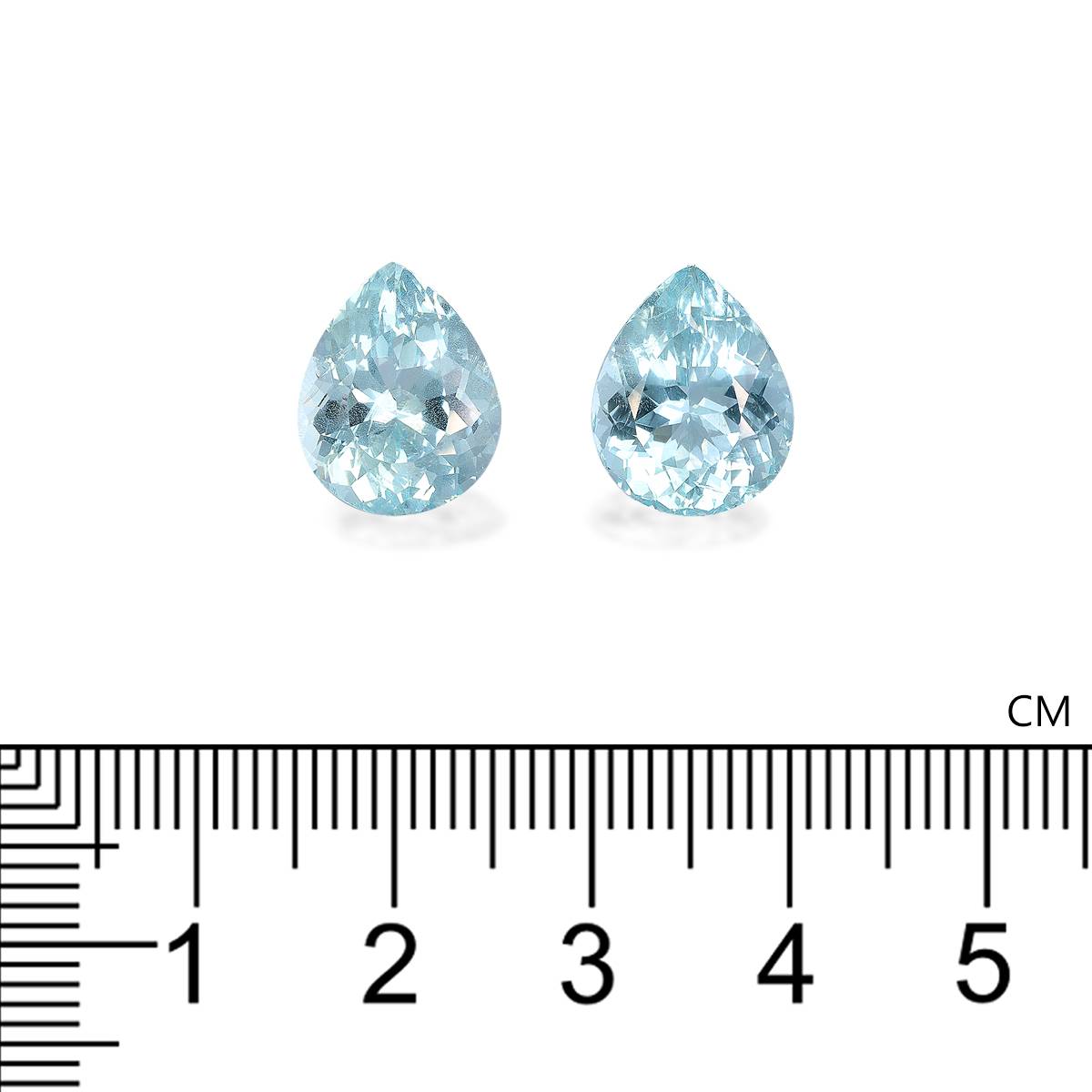 sky blue aquamarine, 9.95ct pear cut — view 4