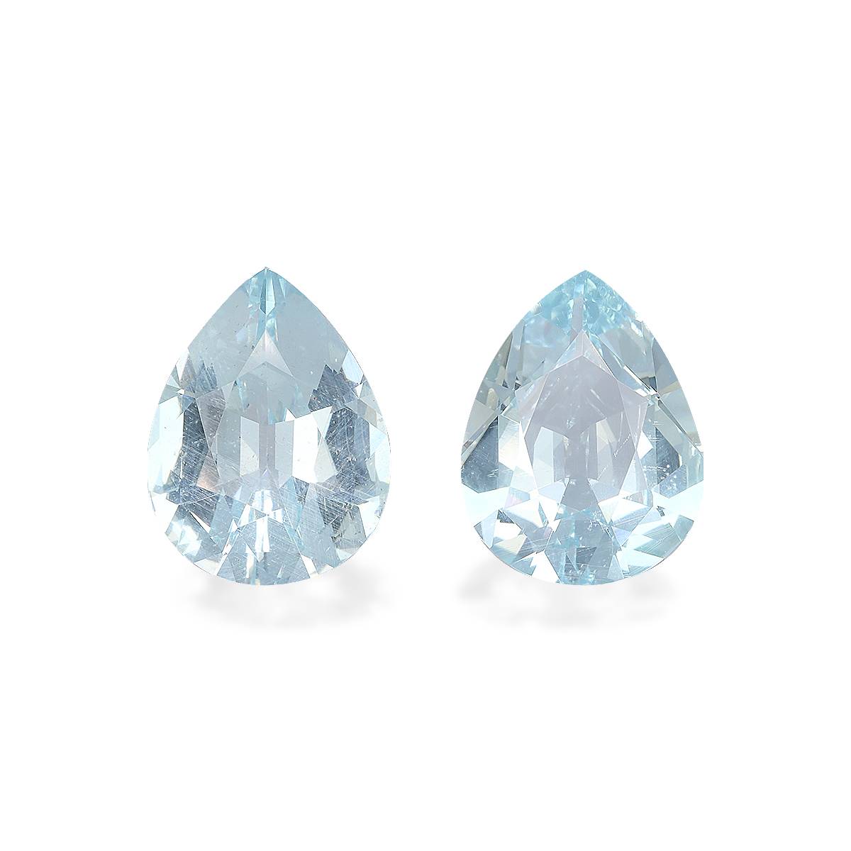 sky blue aquamarine, 9.14ct pear cut — main view