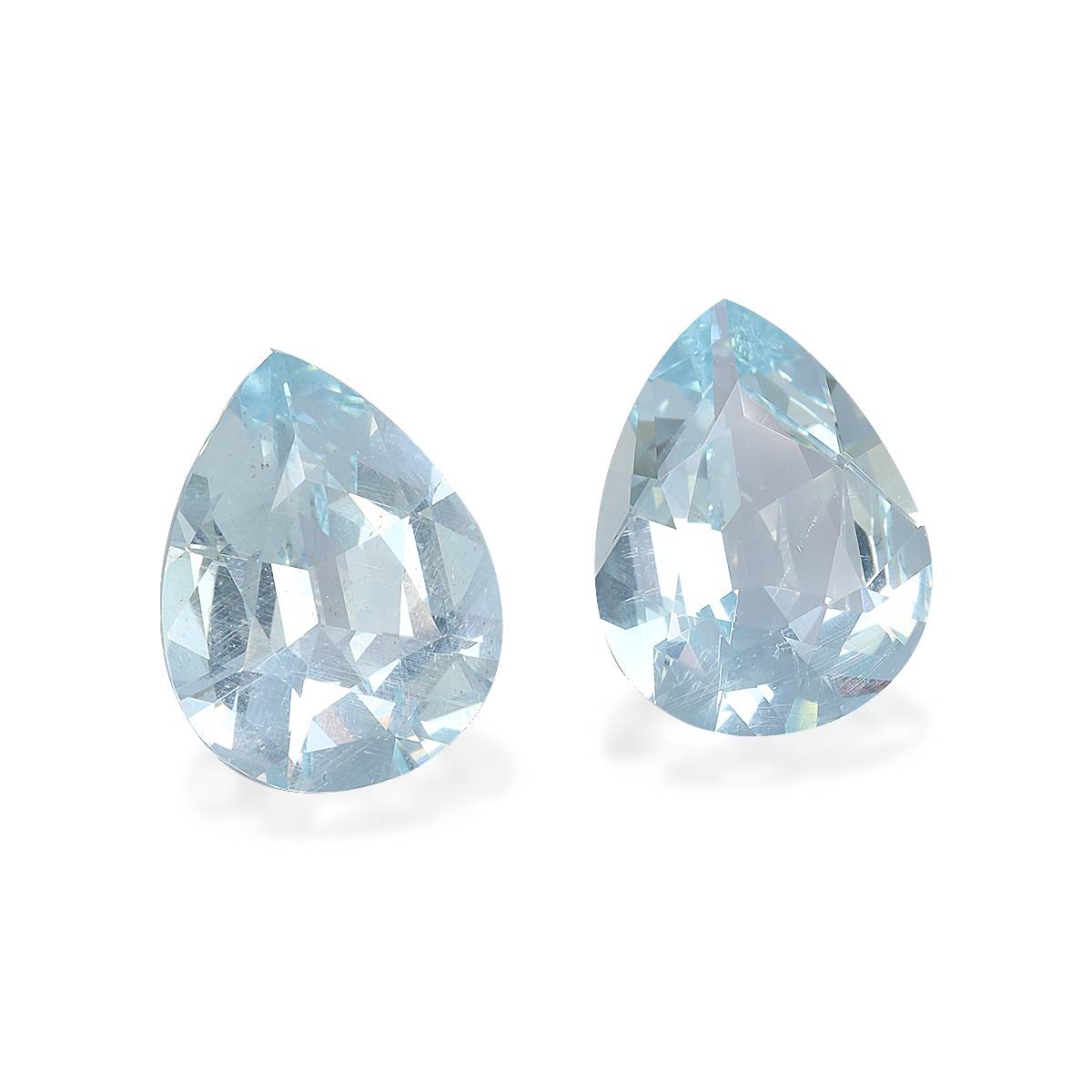 sky blue aquamarine, 9.14ct pear cut — view 3
