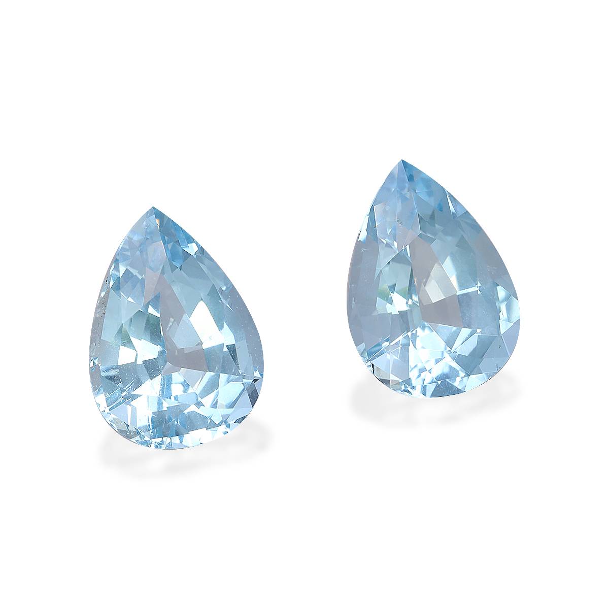baby blue aquamarine, 11.8ct pear cut — view 3